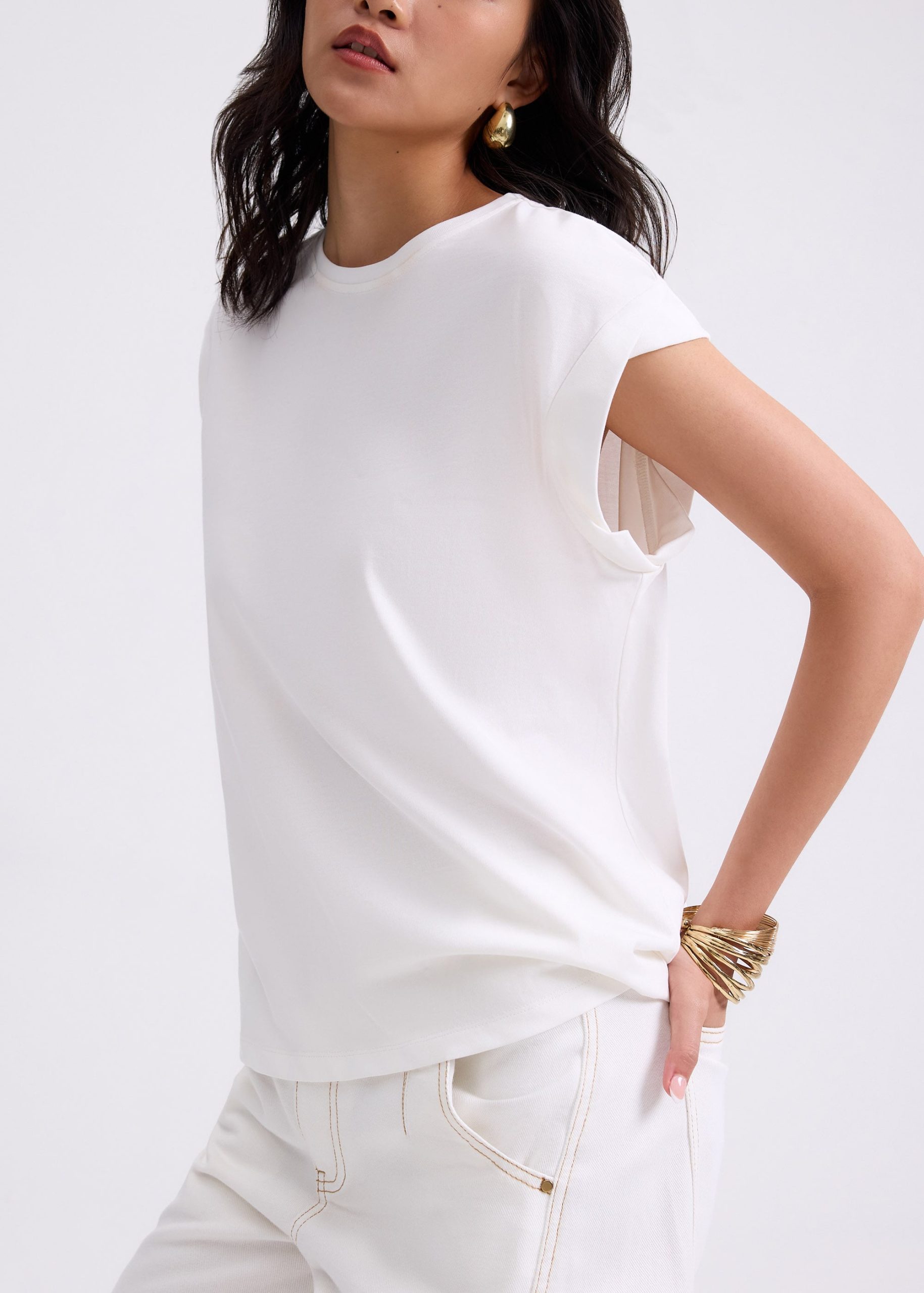 Gia Relaxed Jersey Muscle Tee - Image 11