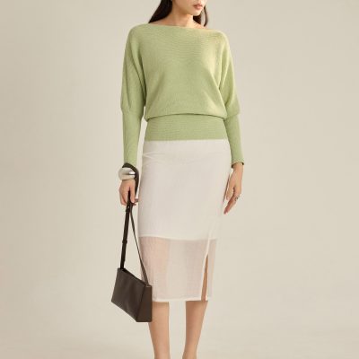 Boucle Knit Long Top