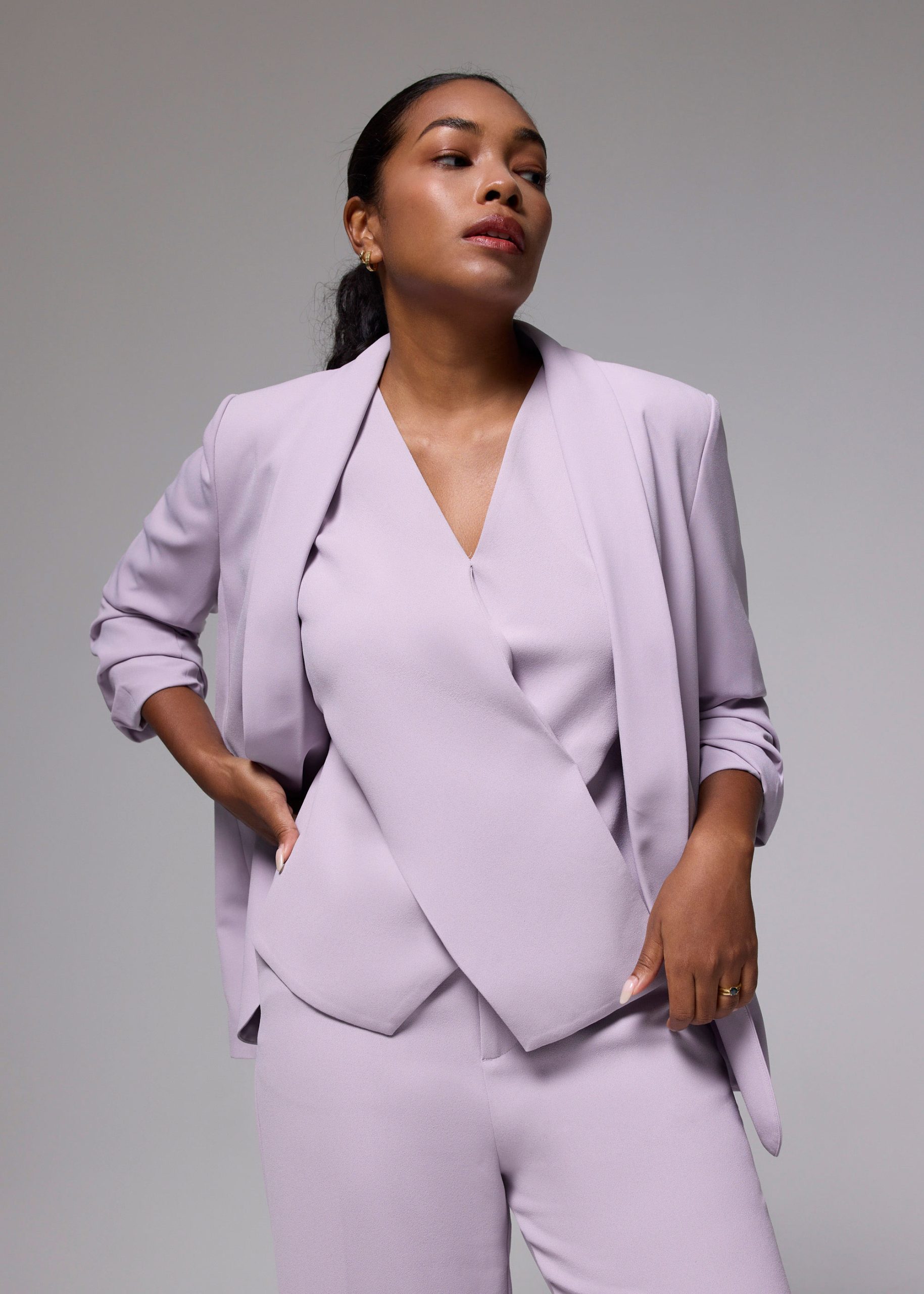 Mae Tailored Cross Over Top - Image 31