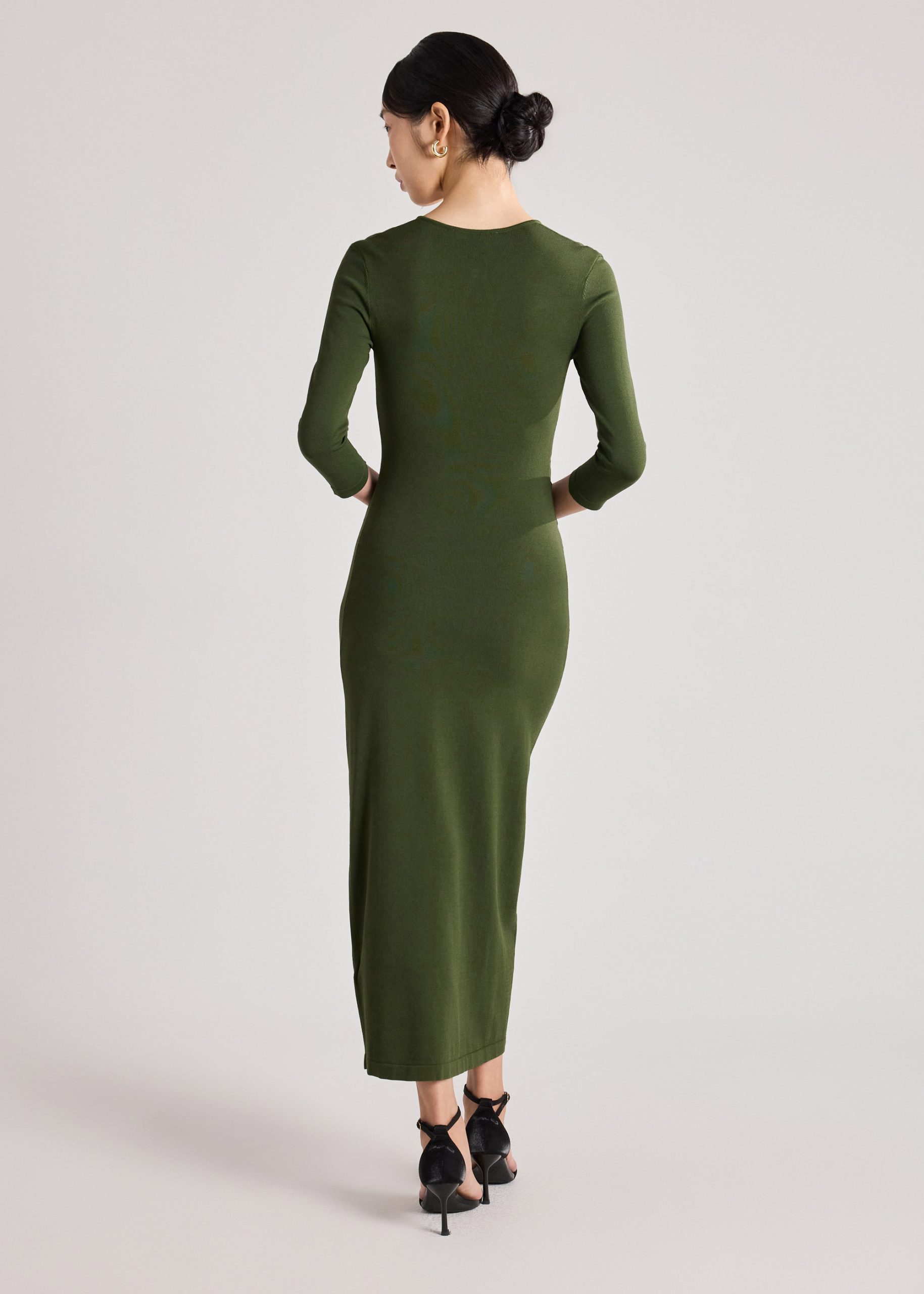 Knit Keyhole Column Dress - Image 8