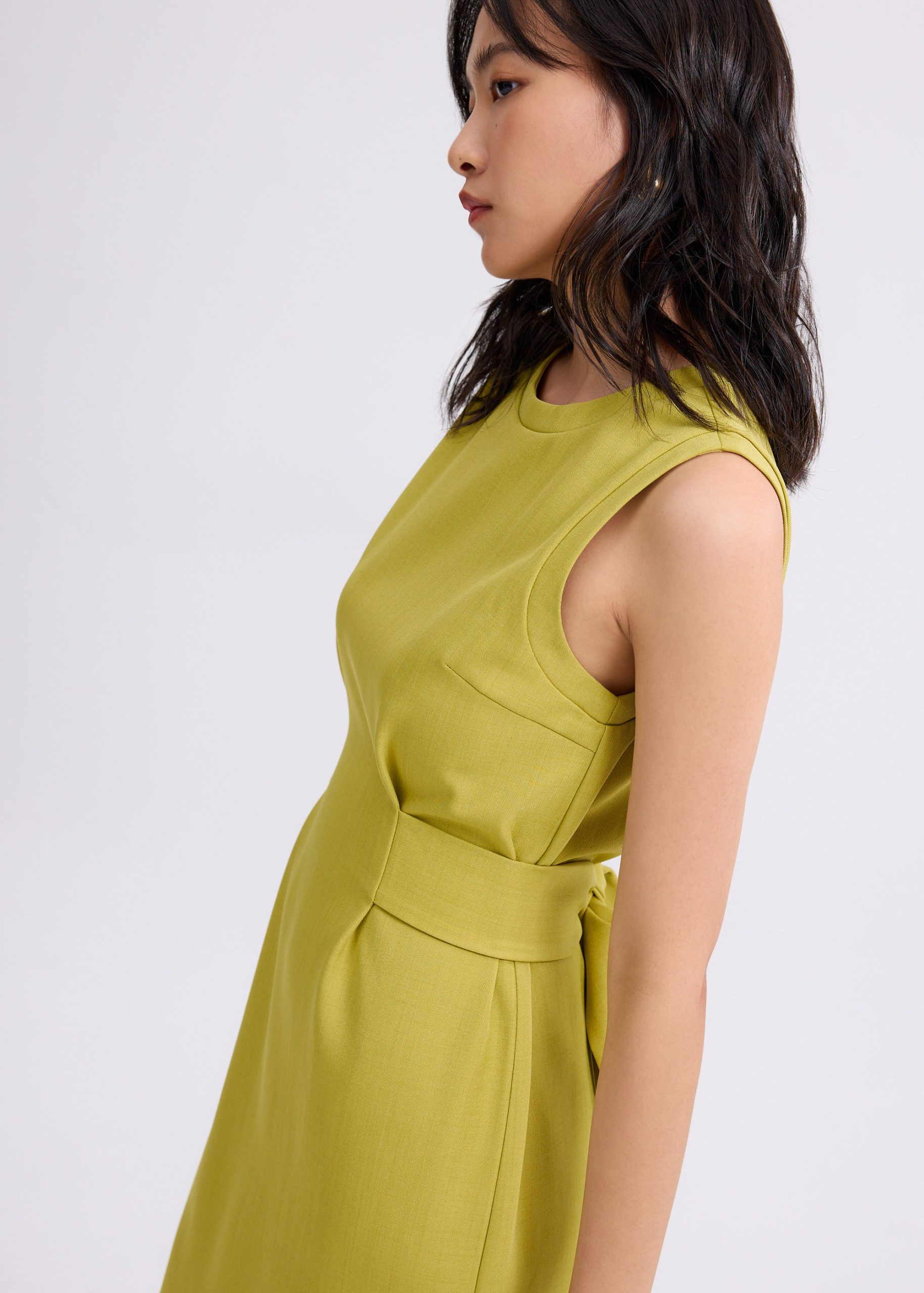 Poppy Round Neck Column Midi Dress - Image 12