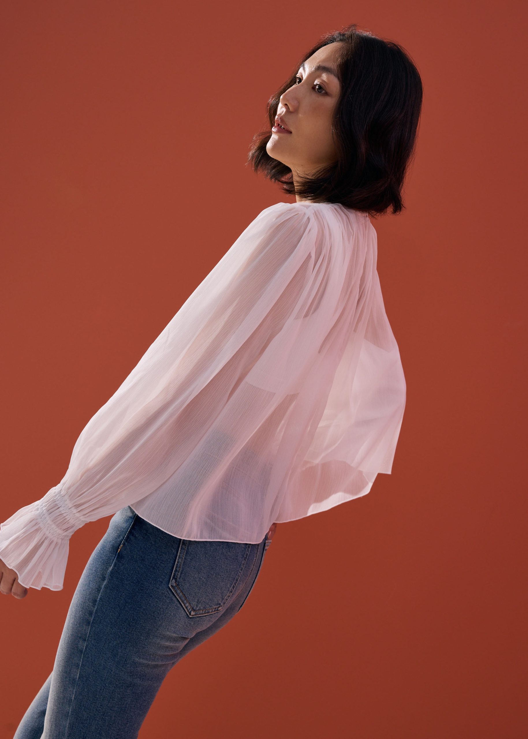 Sheer Poet Blouse - Image 13