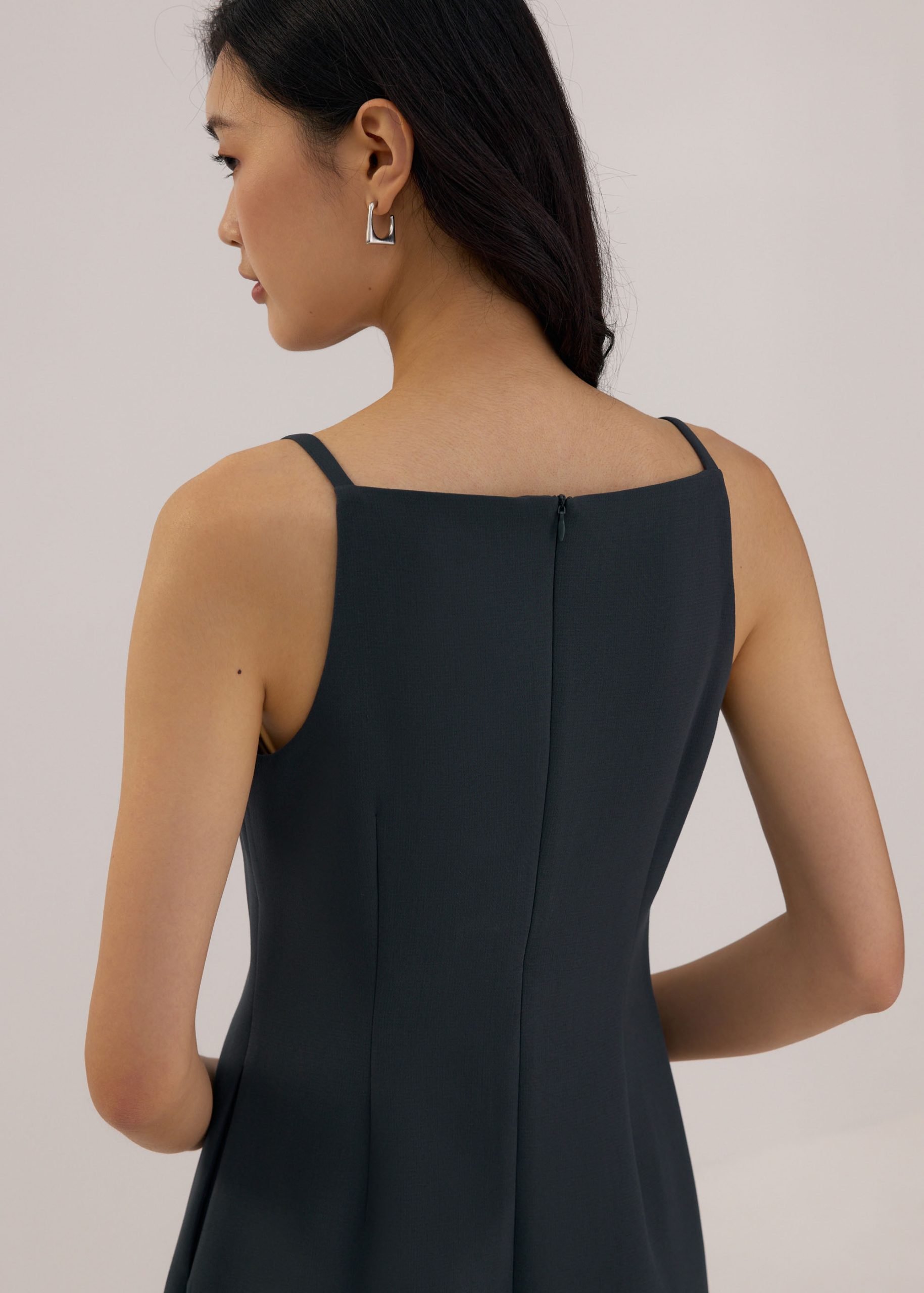 Boat Neck Shift Mini Dress - Image 9