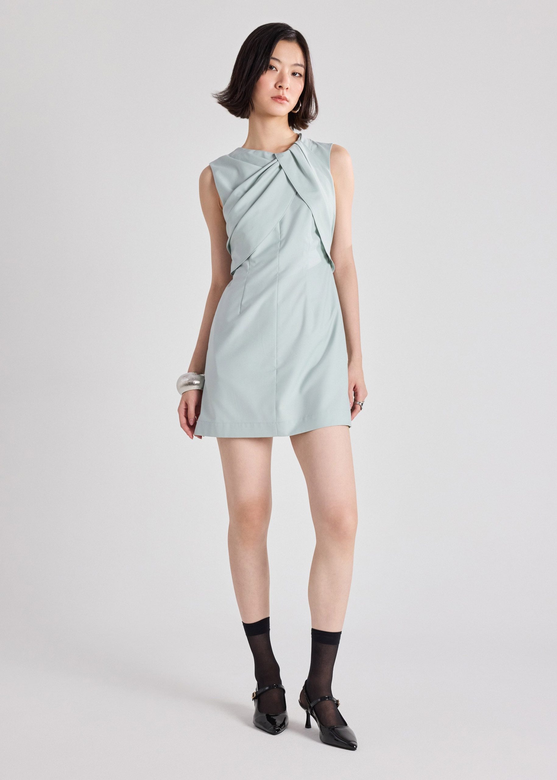 Jisoo Cool-Touch Suiting Dress - Image 6