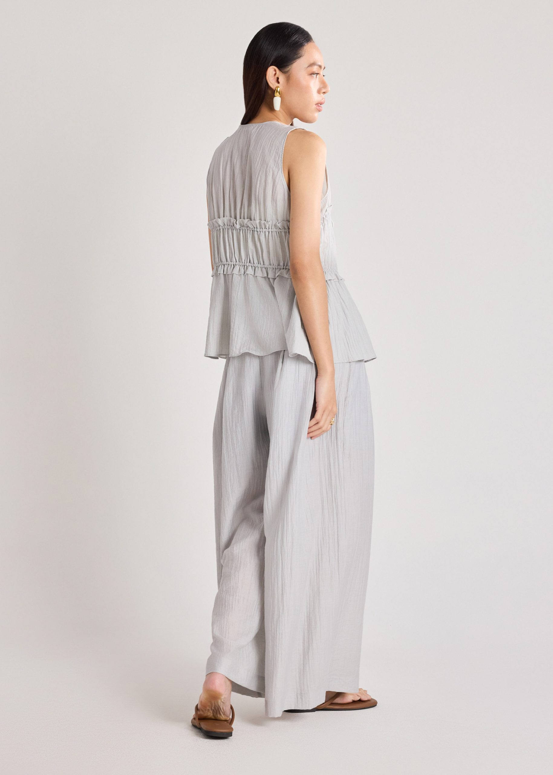 Lyocell Ribbon Tie Top - Image 4