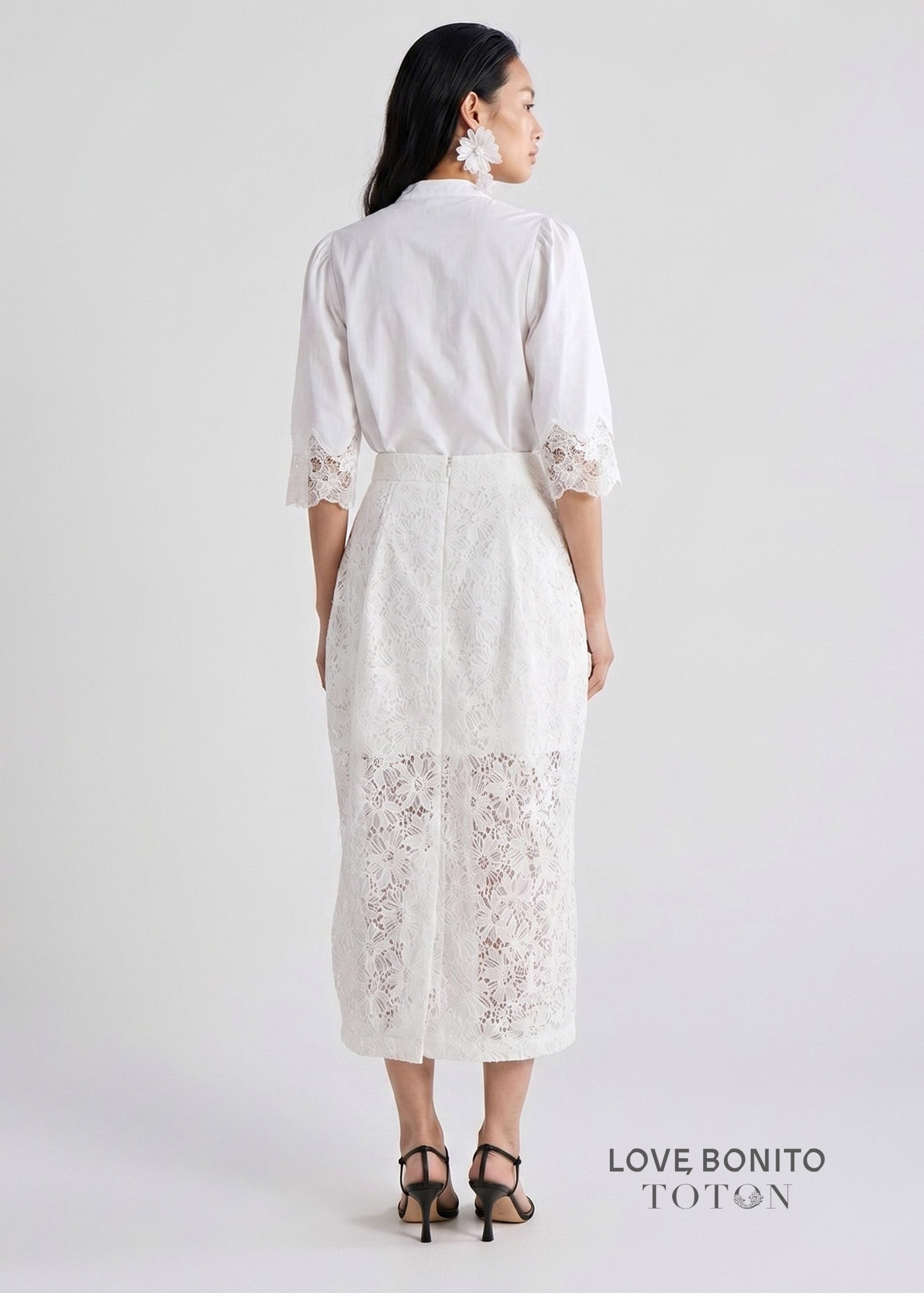 Love, Bonito x TOTON Lace Cocoon Skirt - Image 12