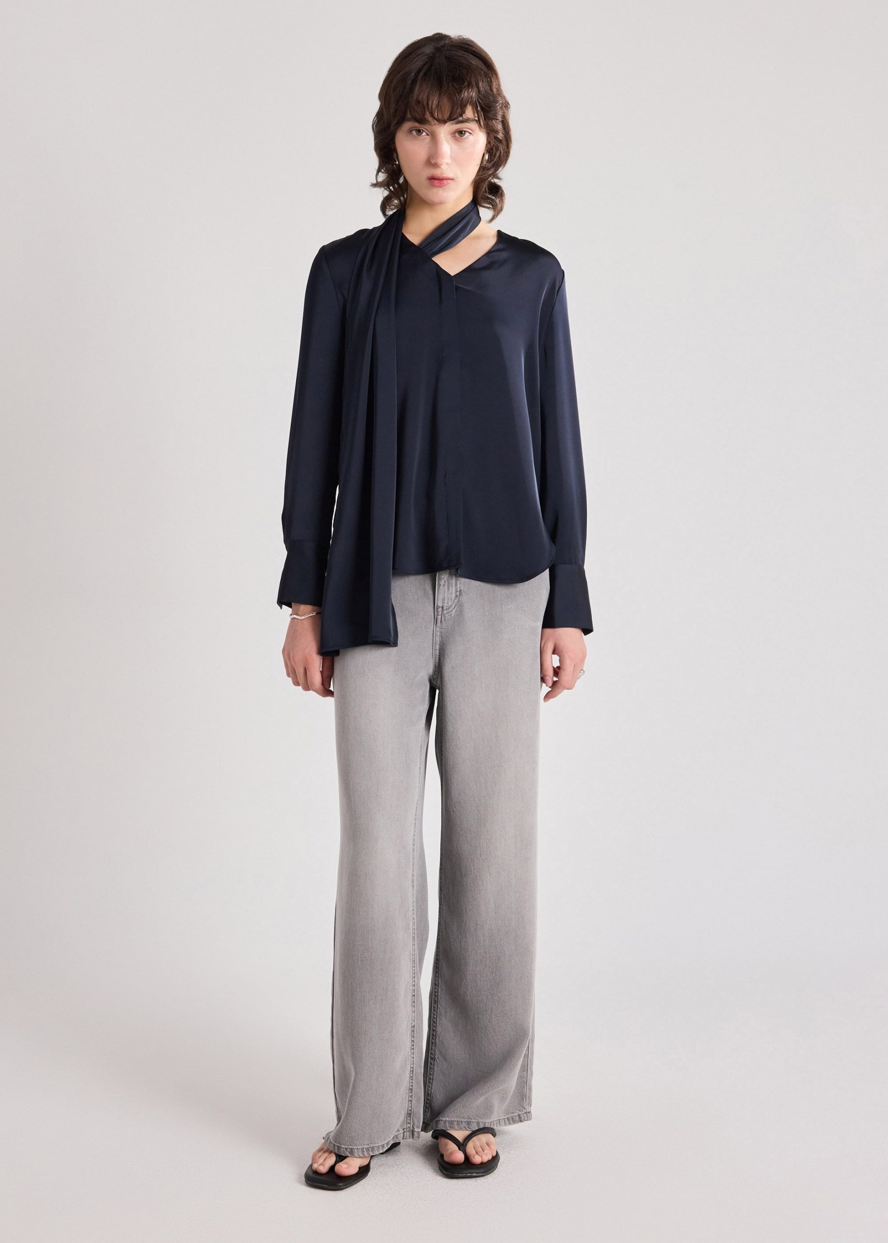 RuchedReady® Multi-way Satin Shirt