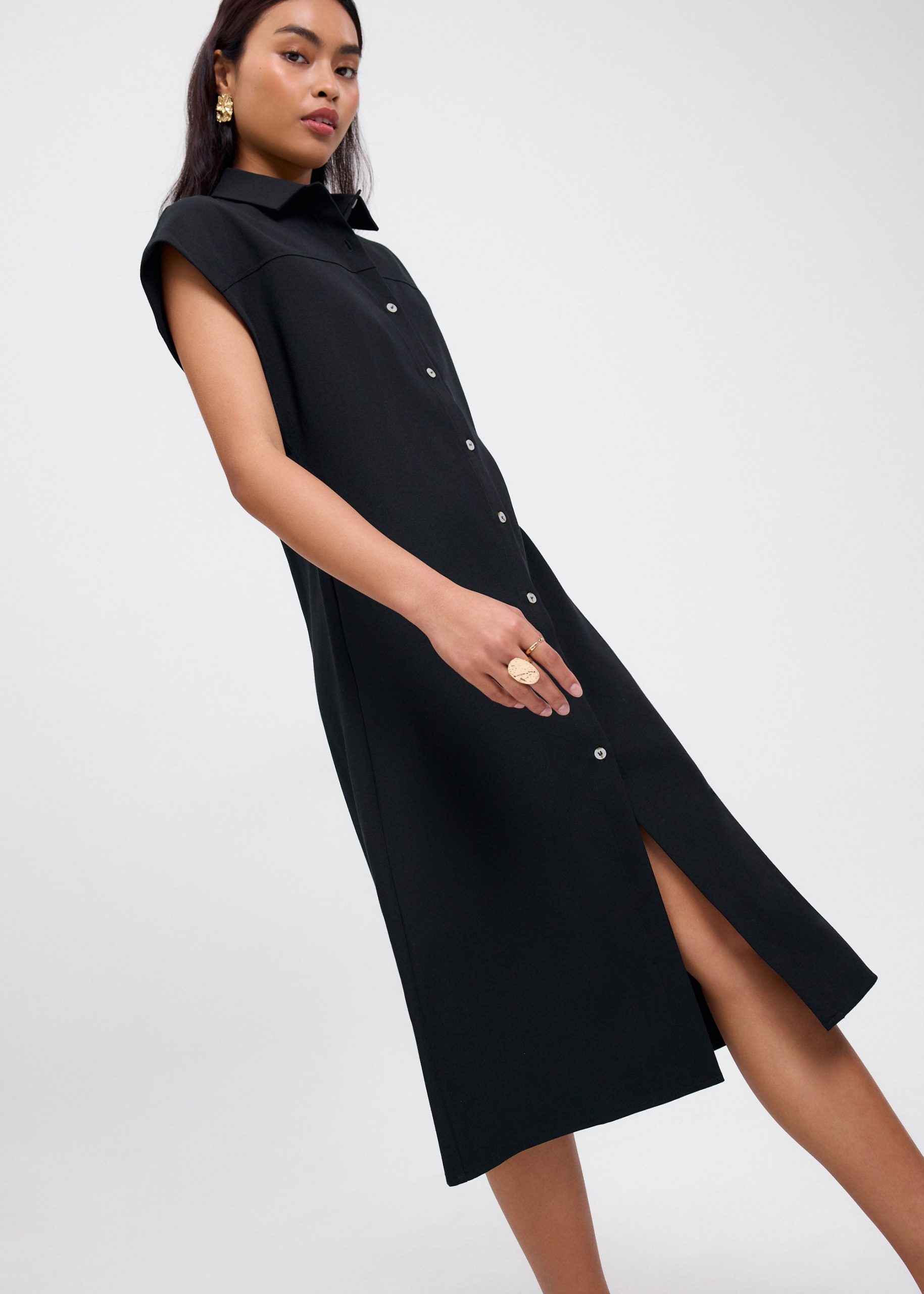Lian Button Down Column Midaxi Dress - Image 16