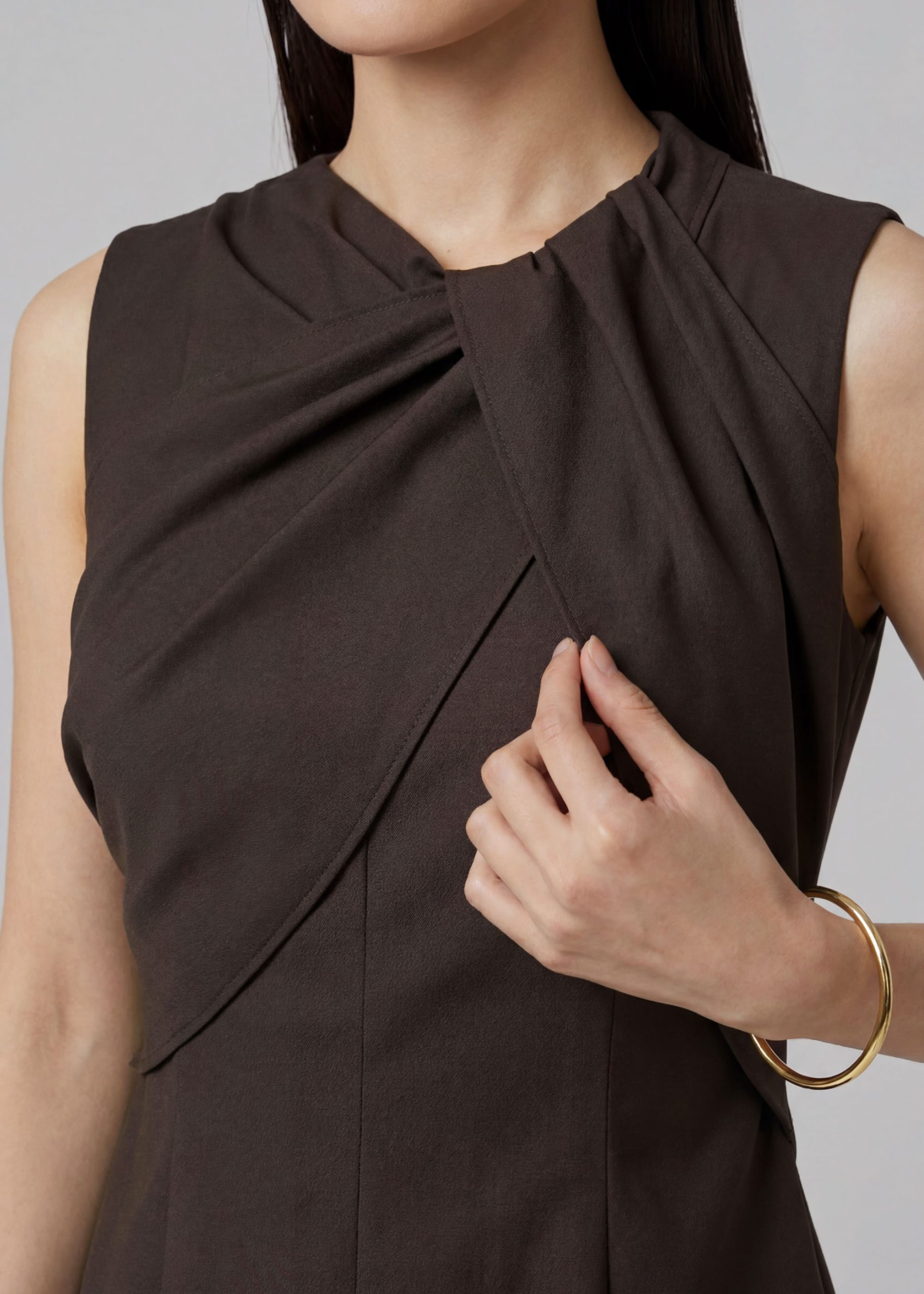 Jisoo Cool-Touch Suiting Dress - Image 4