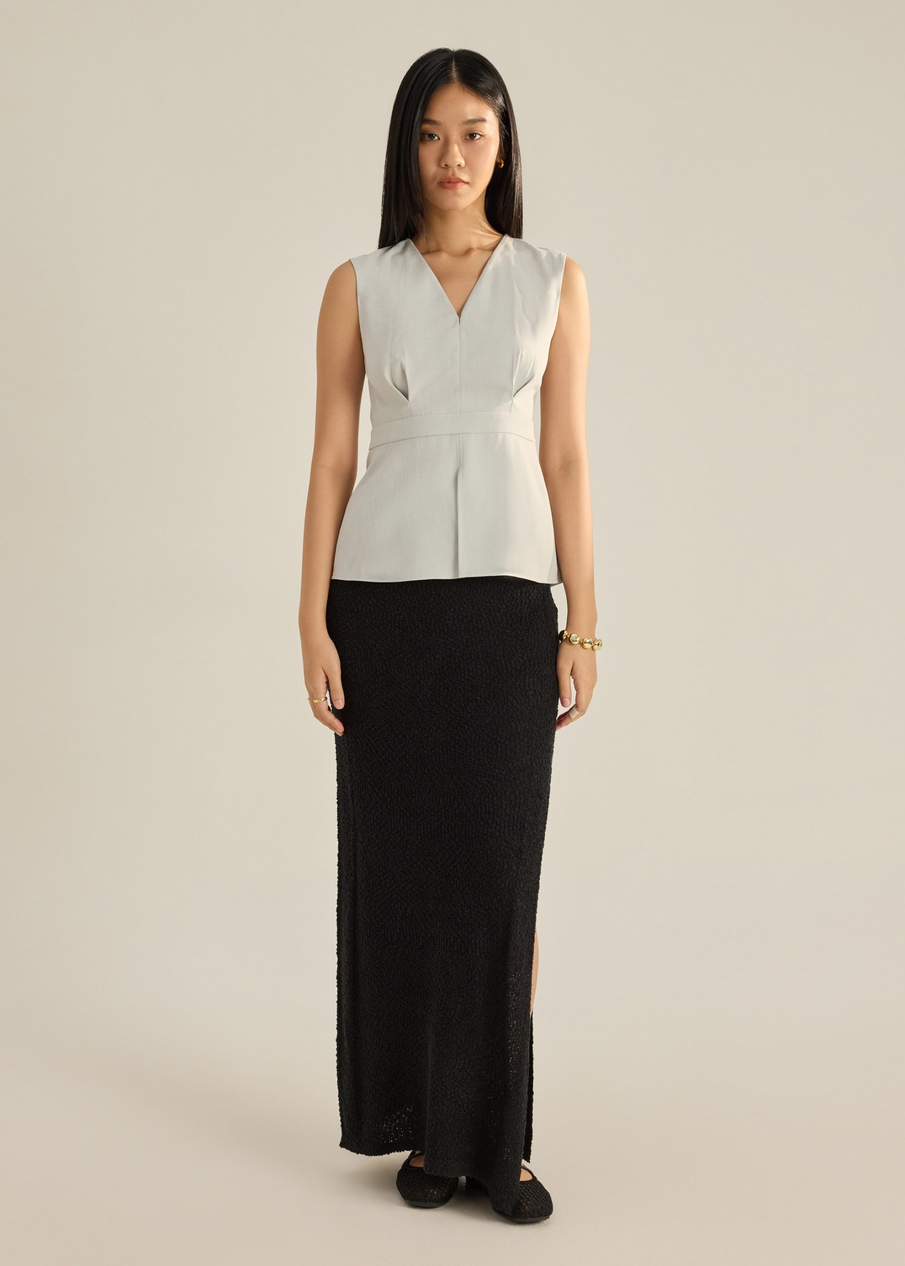 Alicia Melange Peplum Top - Image 9