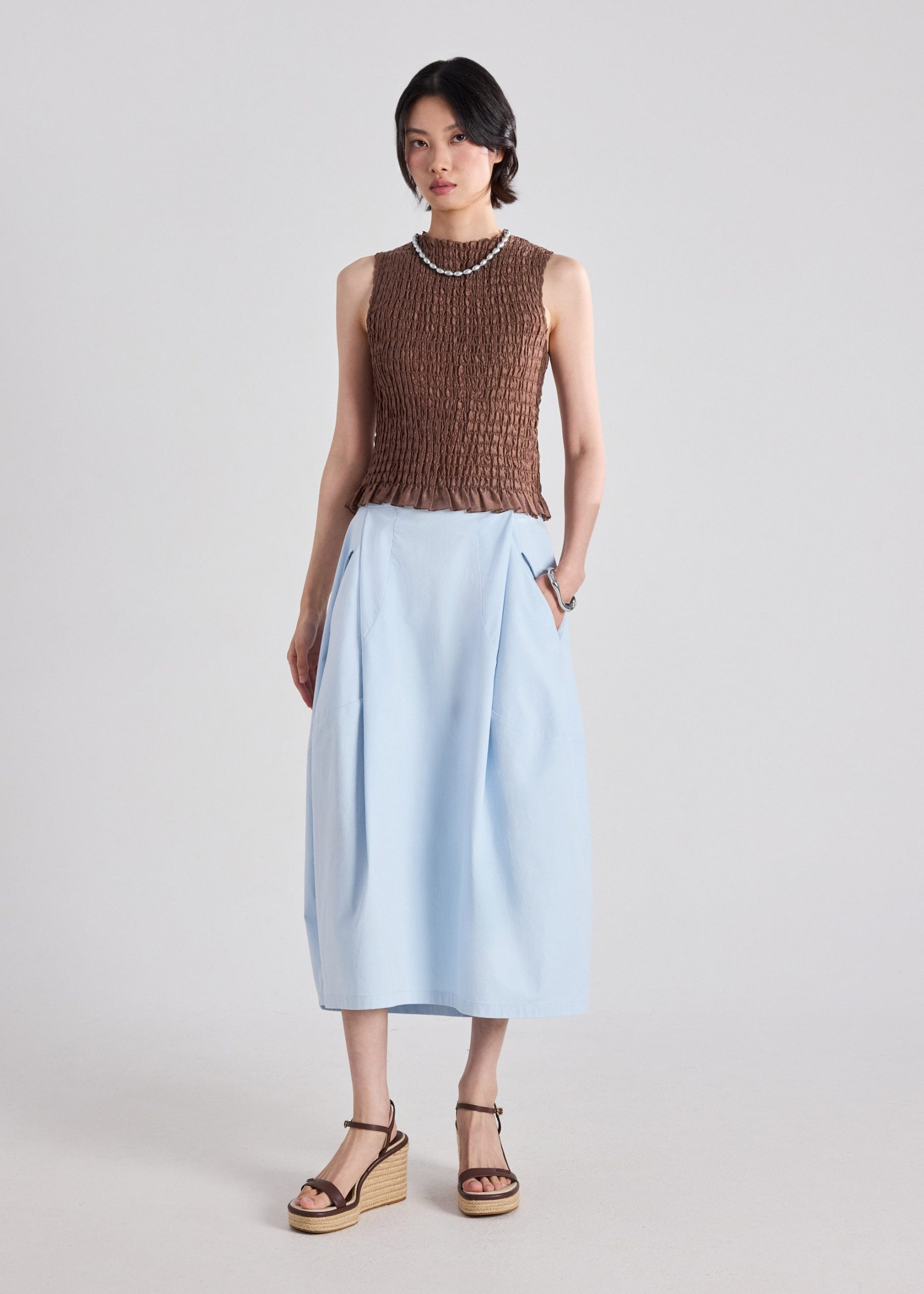 Lyocell Smocked Top - Image 7