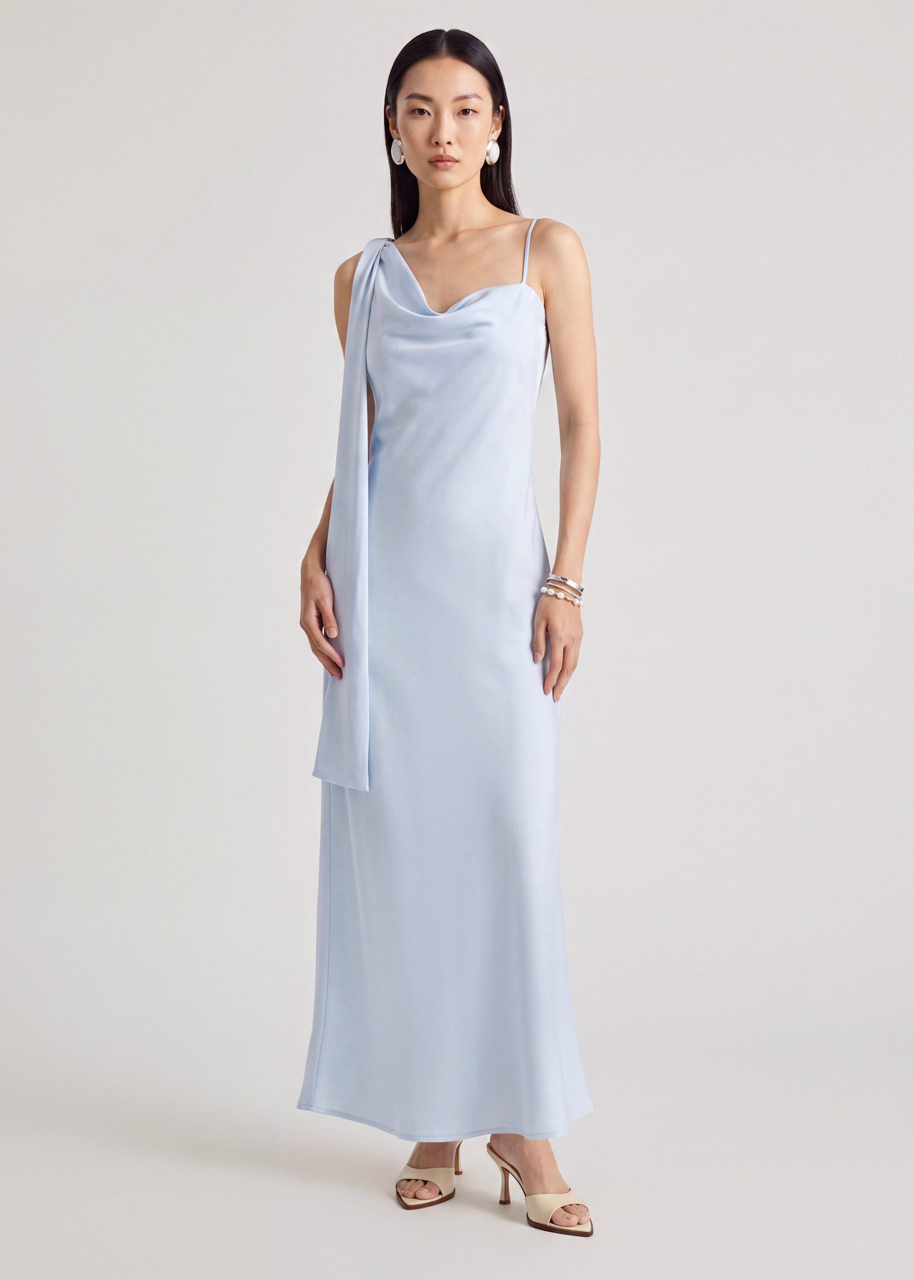 BraFree by LB Multi-way Satin Bias Cut Dress