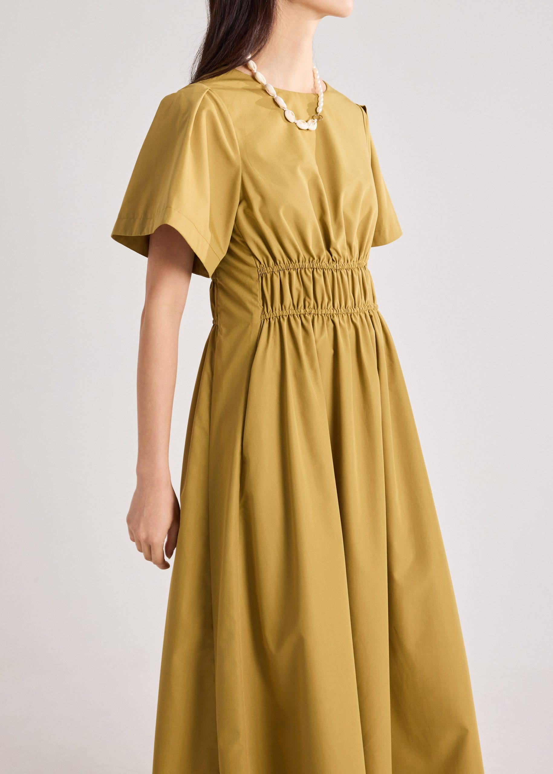Poplin Flare Sleeve Dress - Image 5
