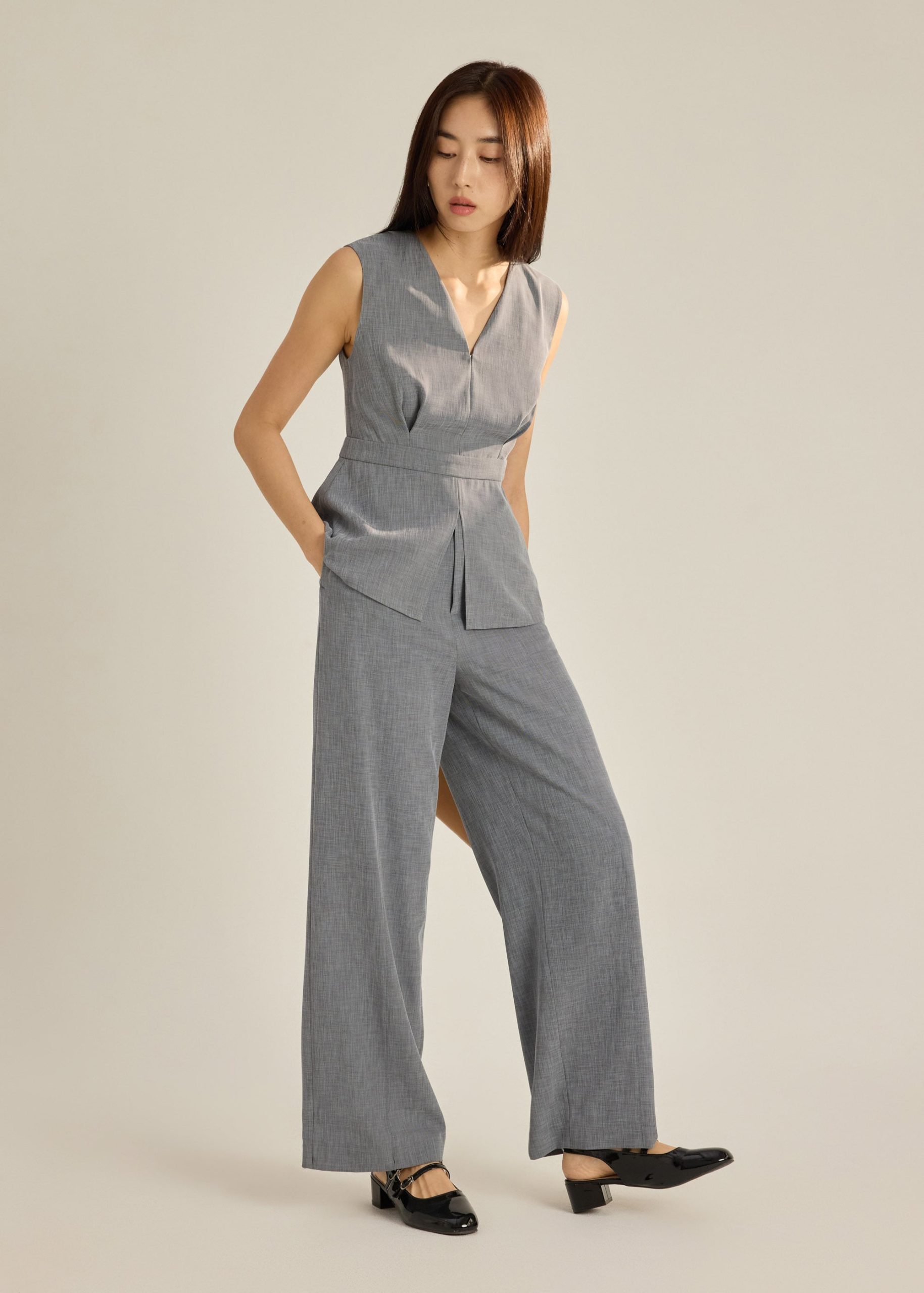 Alicia Melange Peplum Top - Image 15