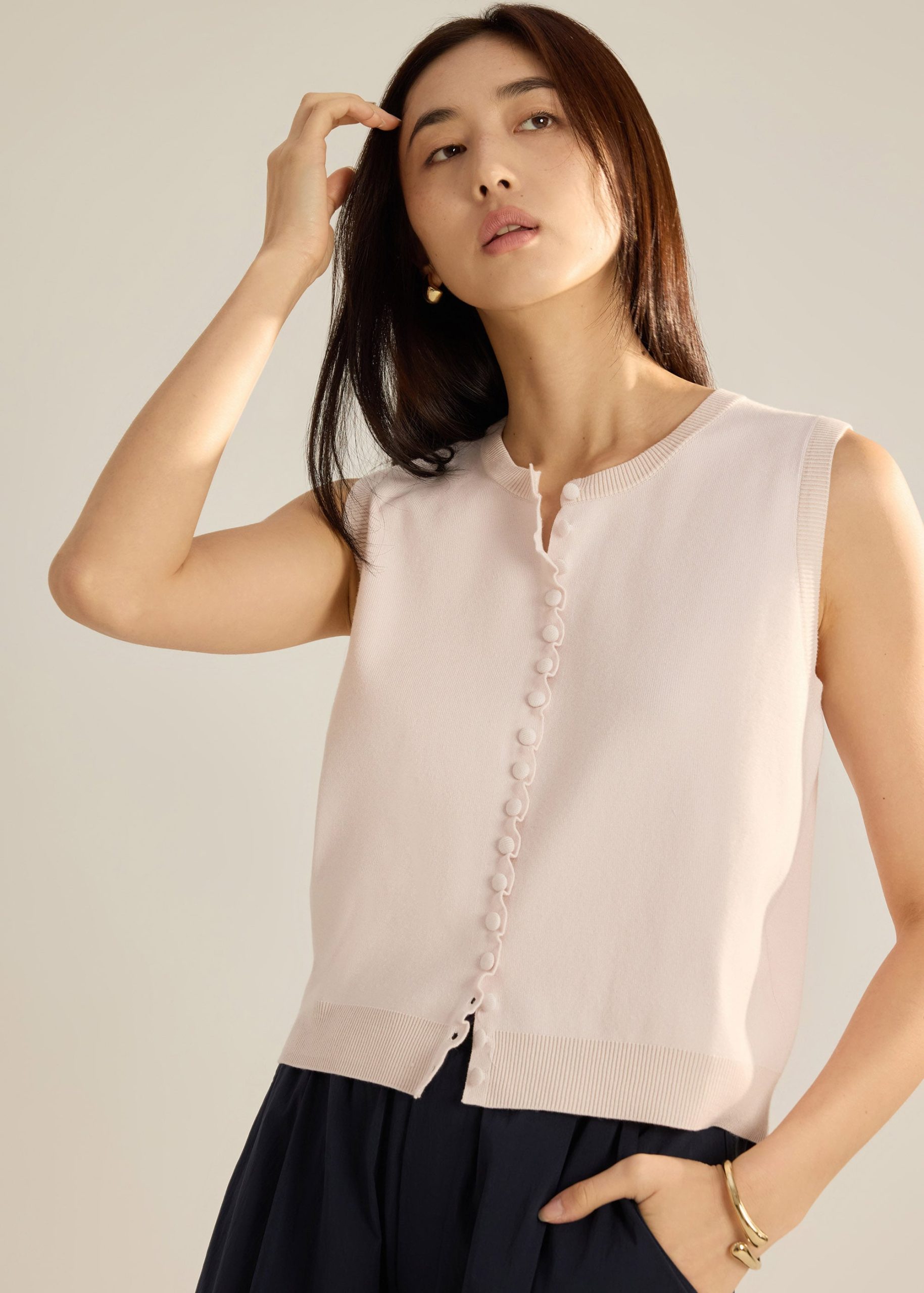 Anjali Scallop Edge Knit Top - Image 14