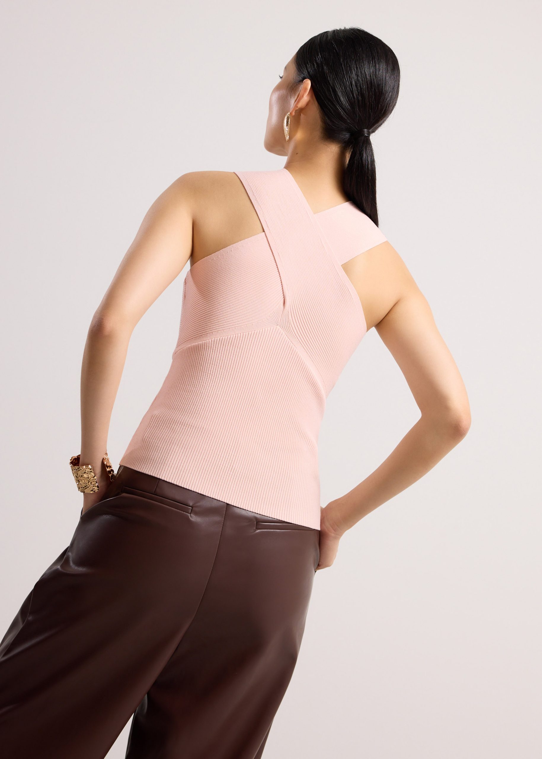 Aditi Multi-way Cross Over Knit Top - Image 13
