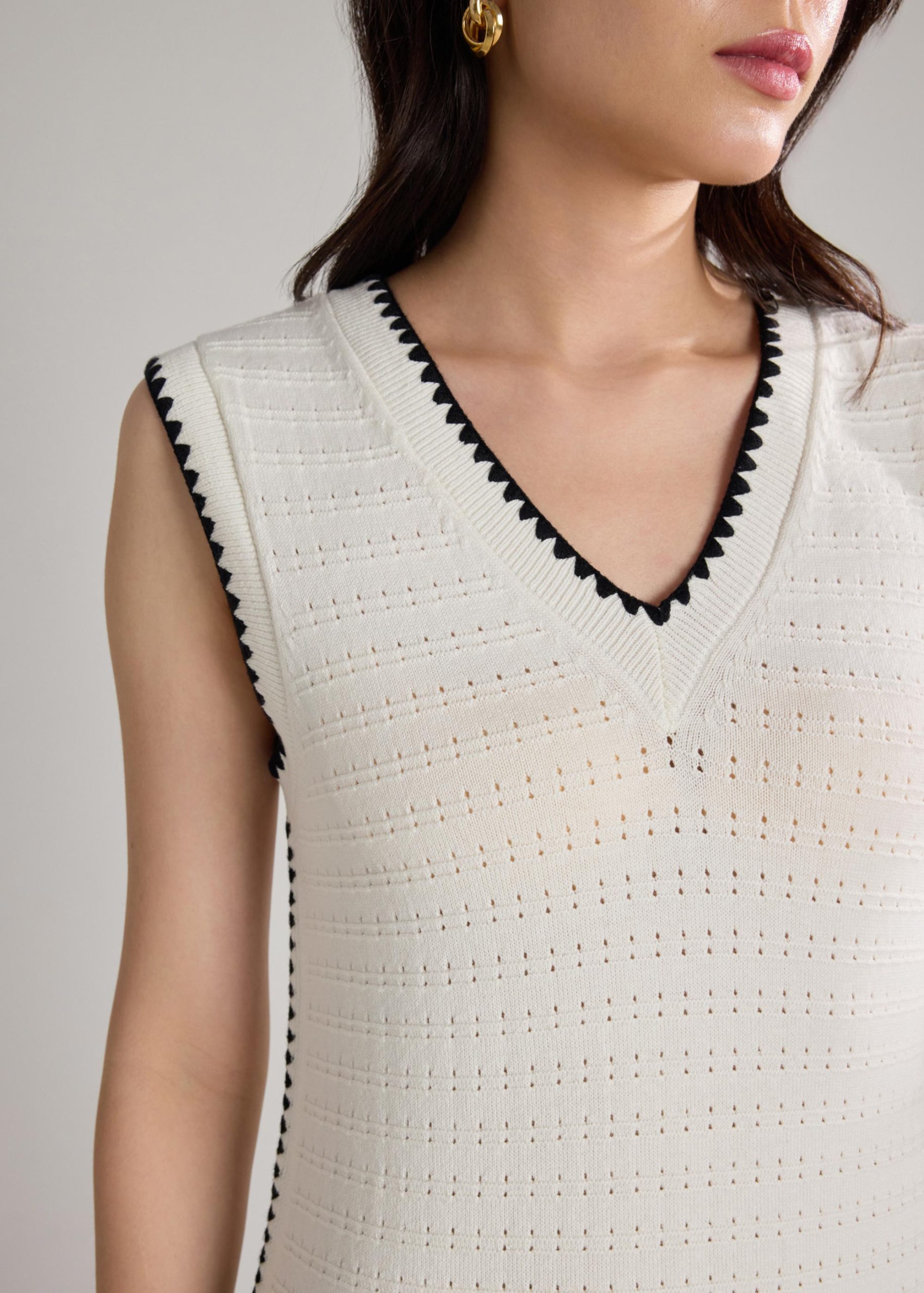 Multi-way Blanket Stitch Knit Dress - Image 5