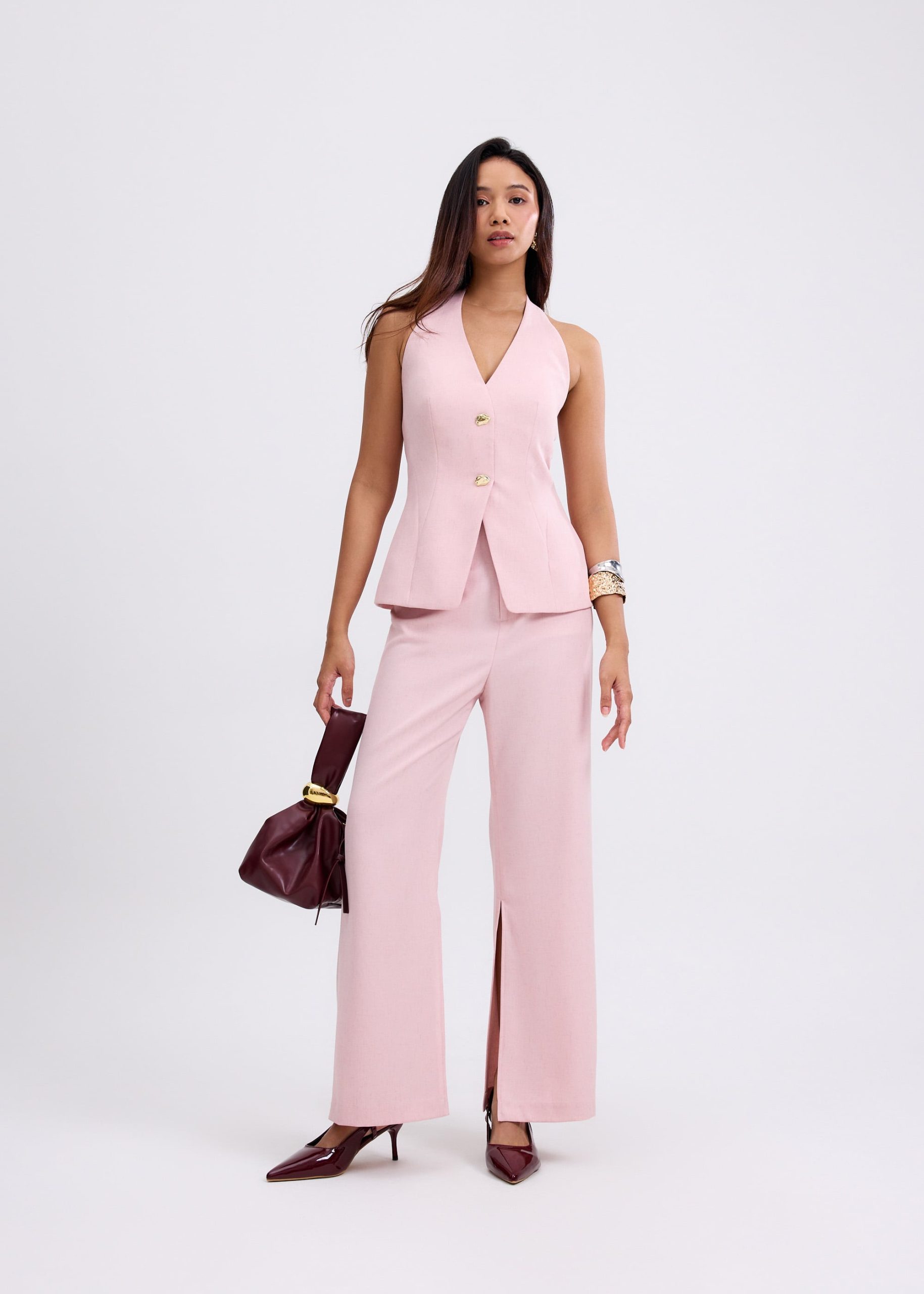 Leggy??Amarantha High Waist Straight Leg Pants - Image 3