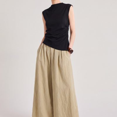 Lyocell Pleated Pants