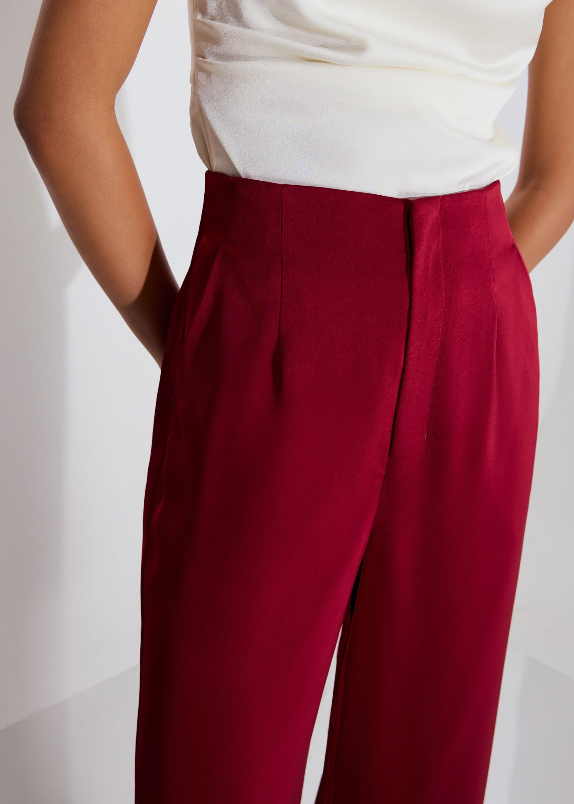 Leggy??Seva Satin Straight Leg Pants - Image 10