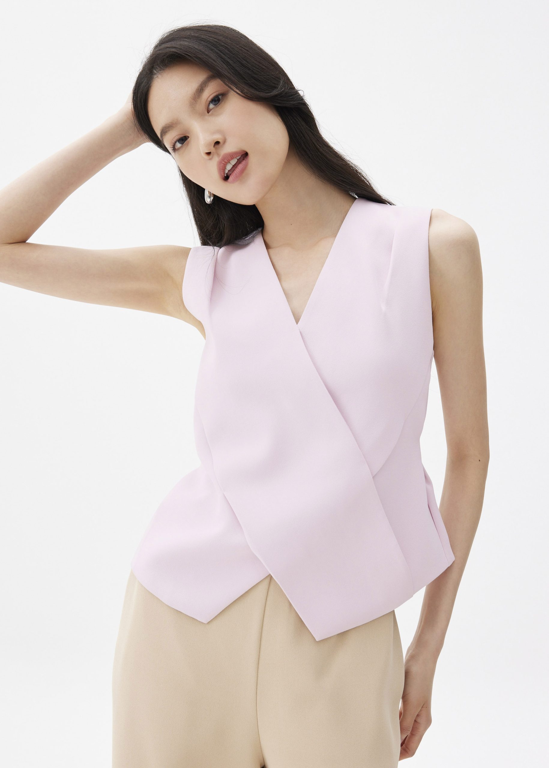 Mae Tailored Cross Over Top - Image 18