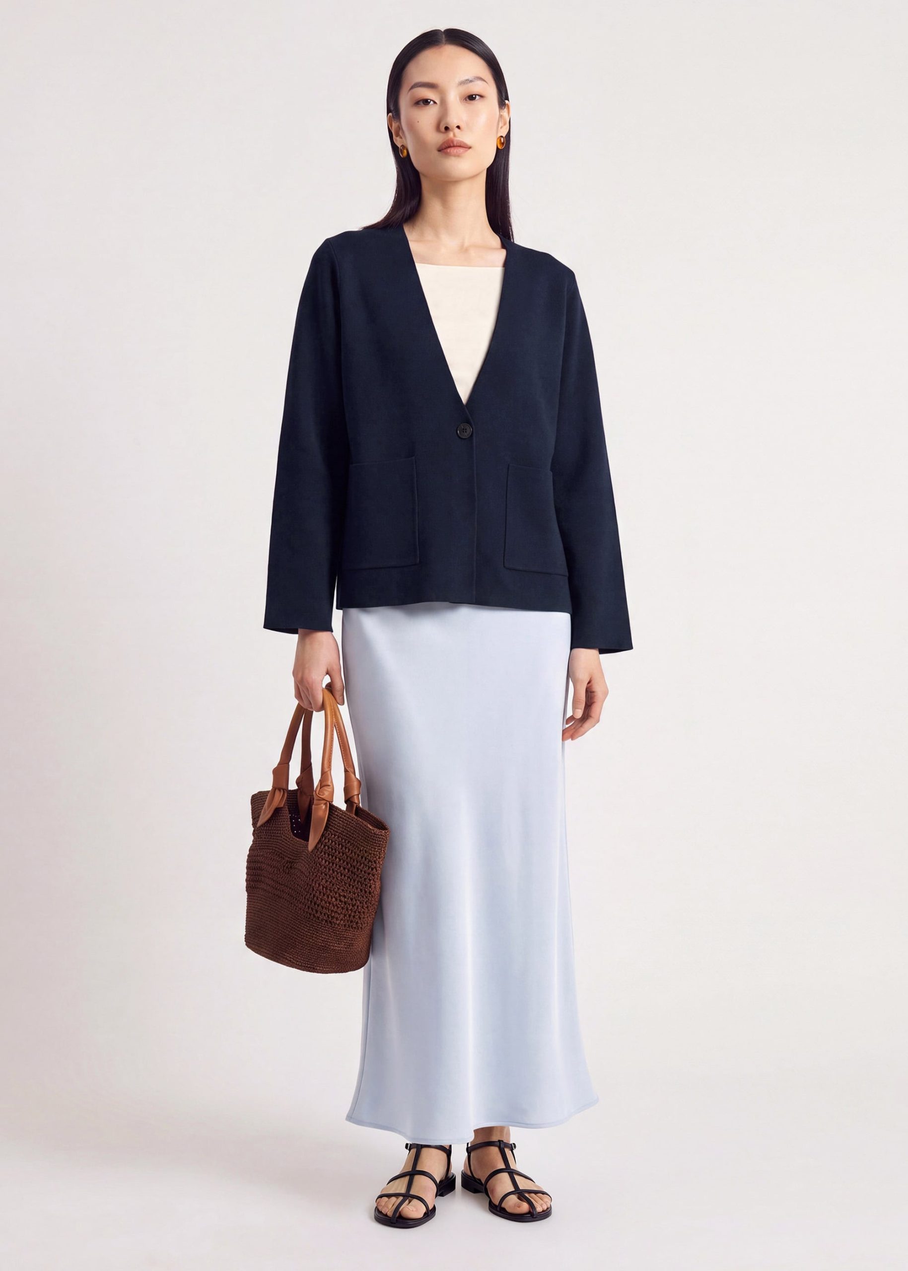 Knit Long Cardigan - Image 2