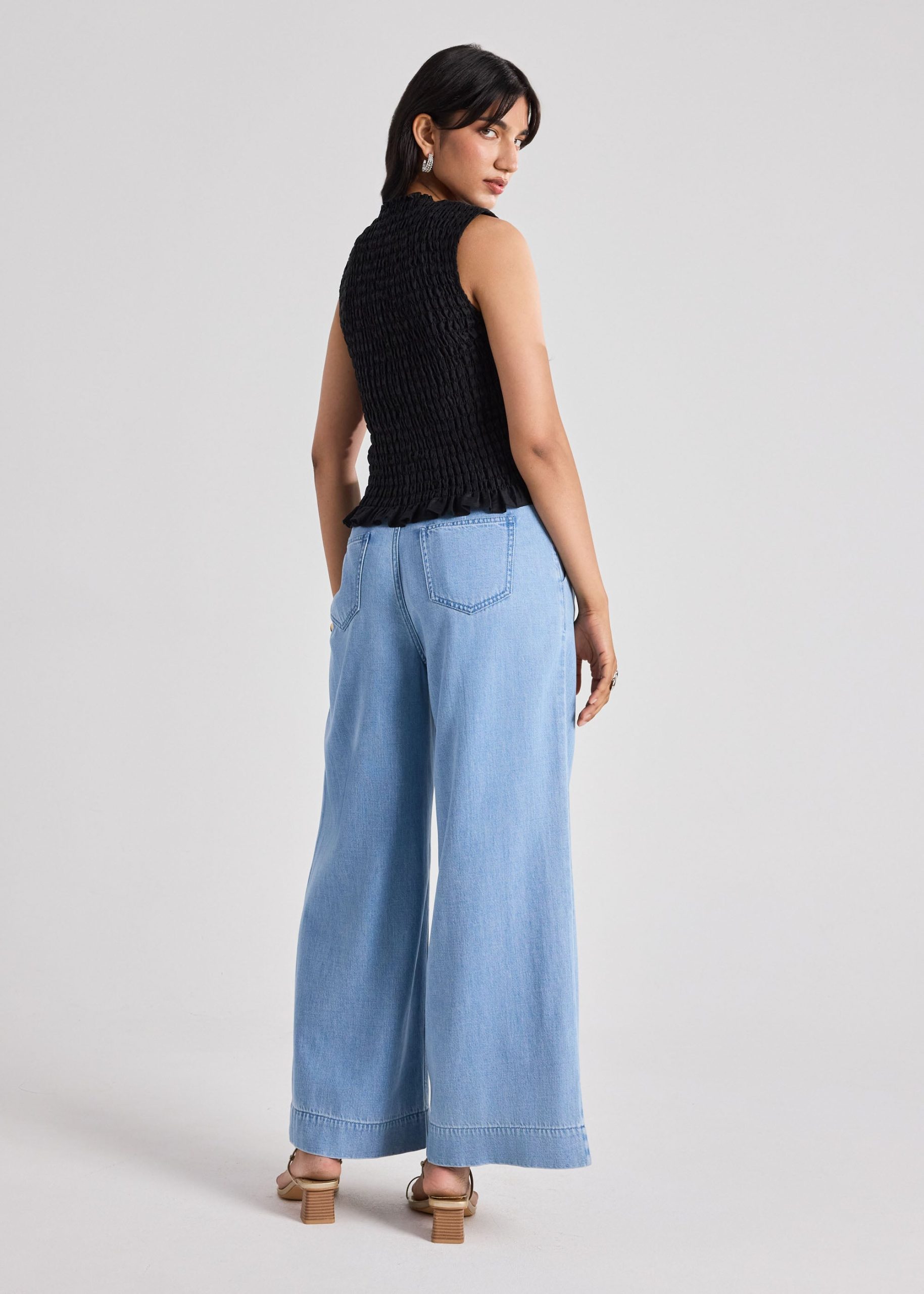 Lyocell Smocked Top - Image 3