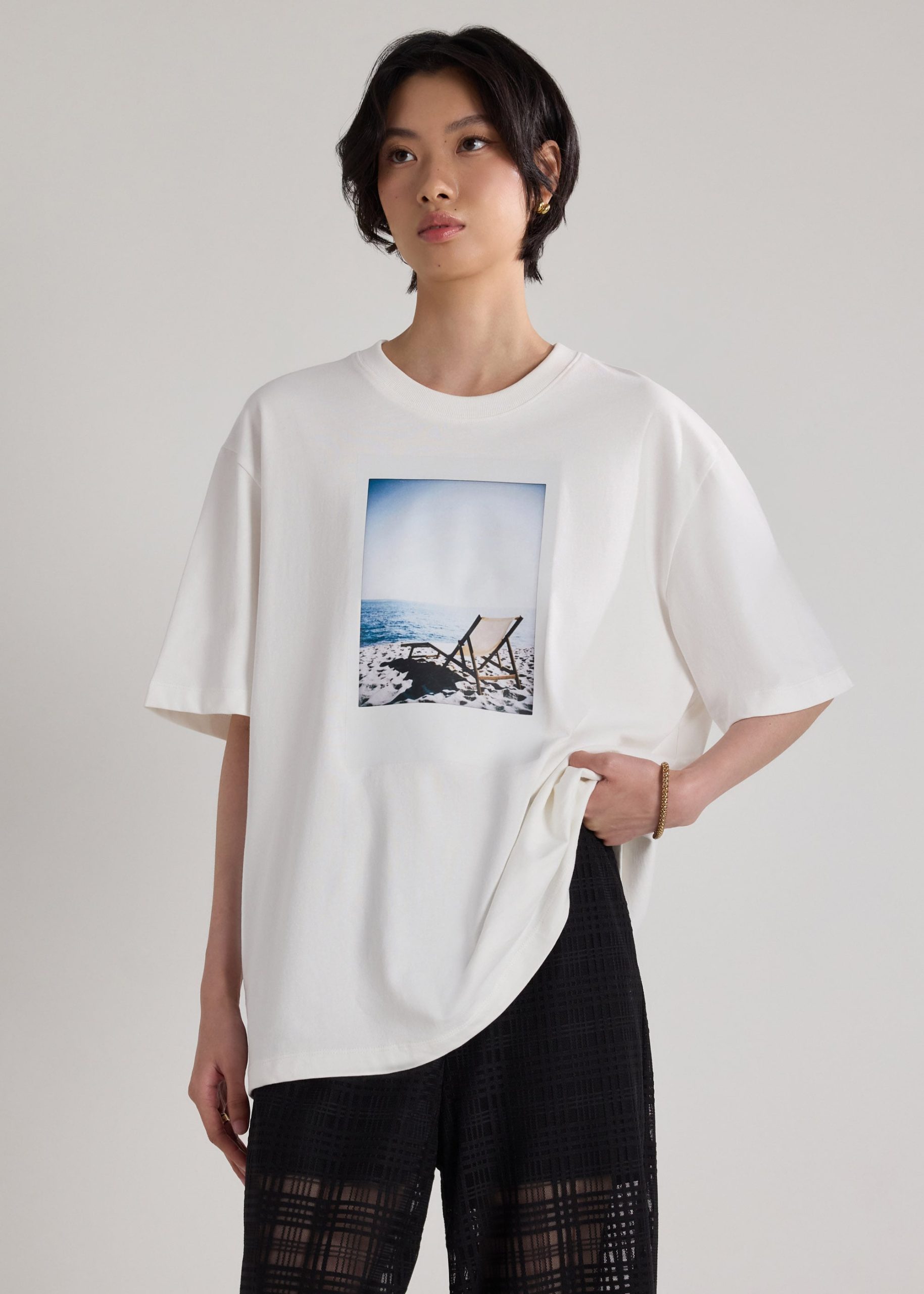 Oversized Jersey Graphic Tee - Image 6