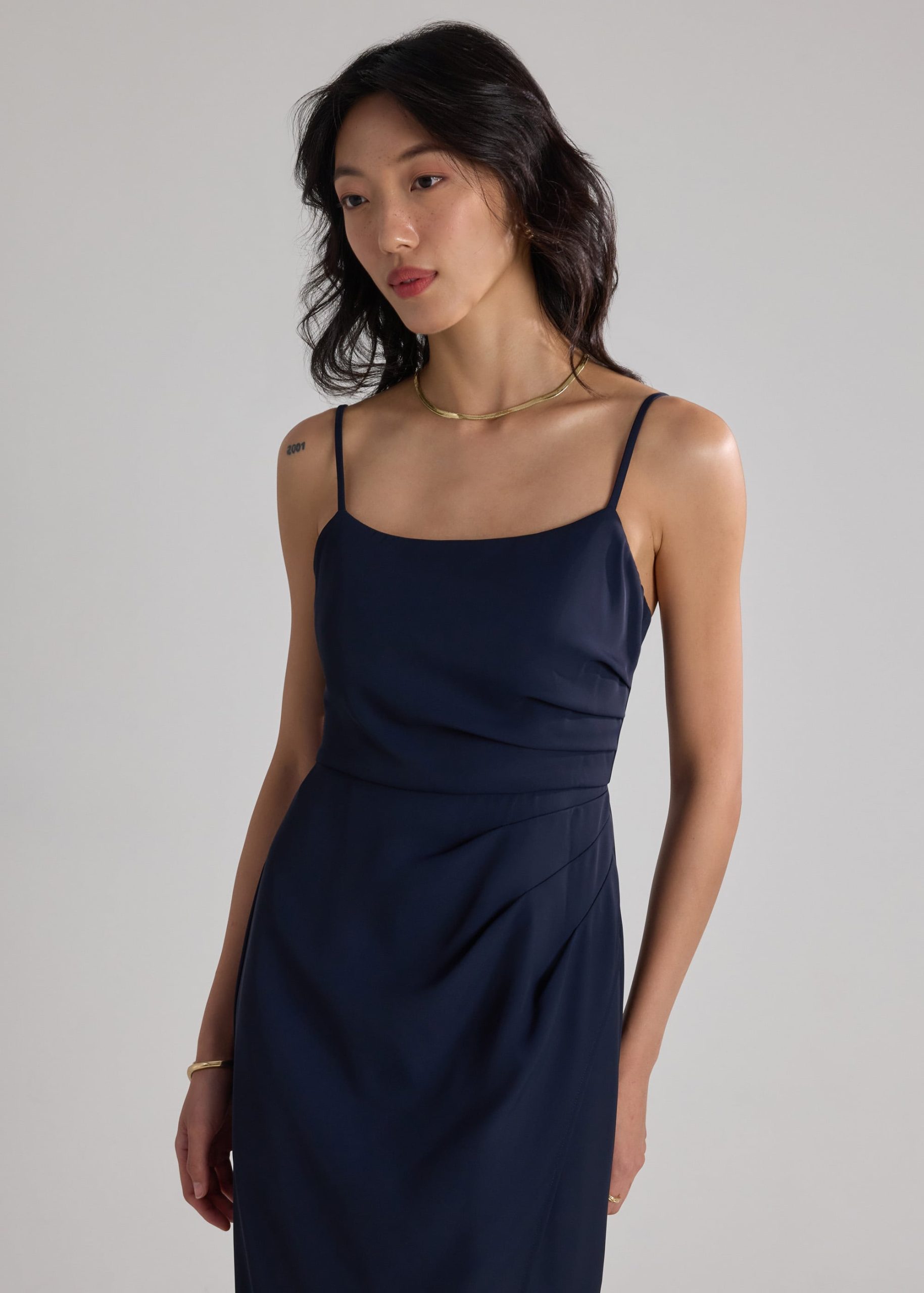 BraFree by LB Crepe Side Pleat Dress - Image 15