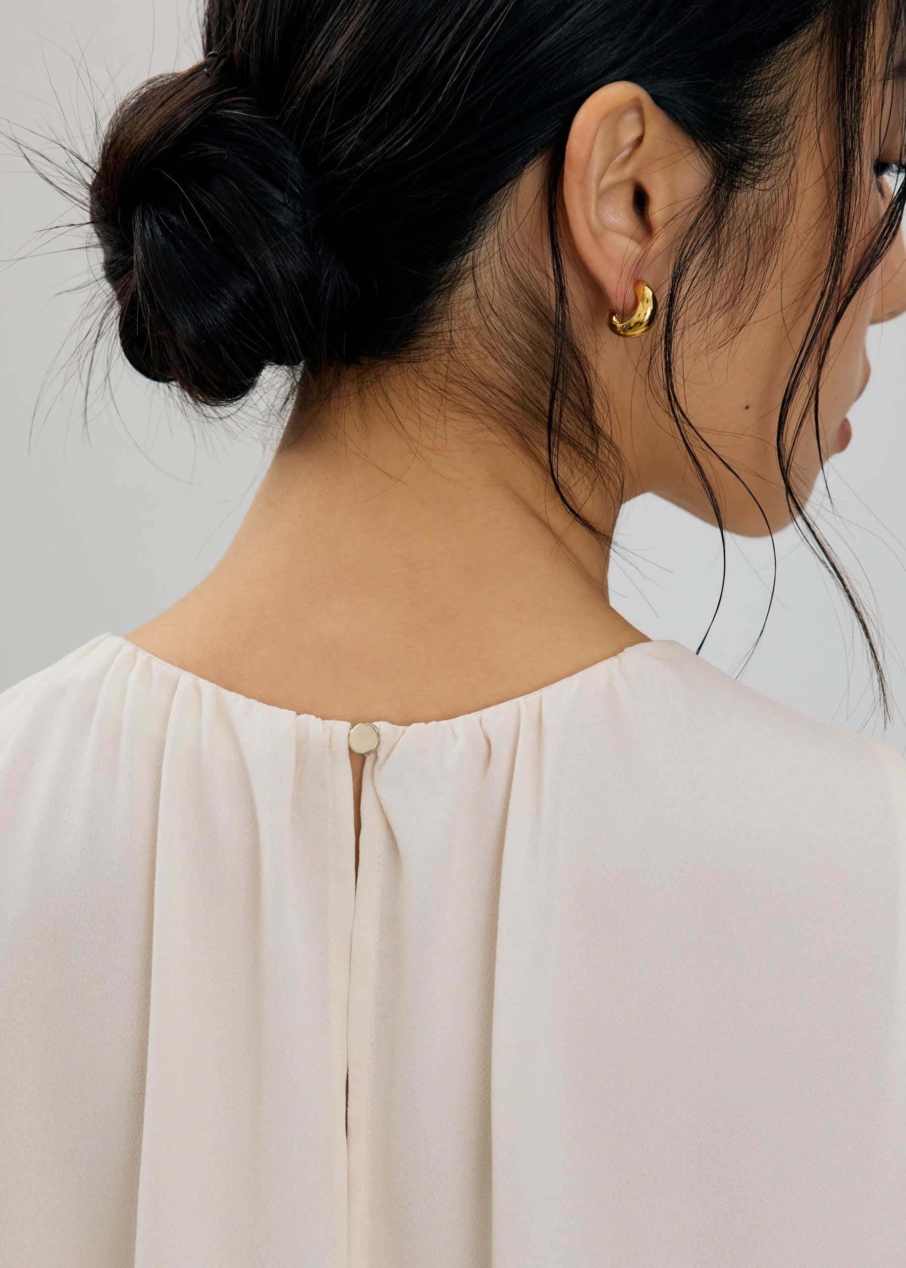 Amy Satin Pleated Top - Image 10