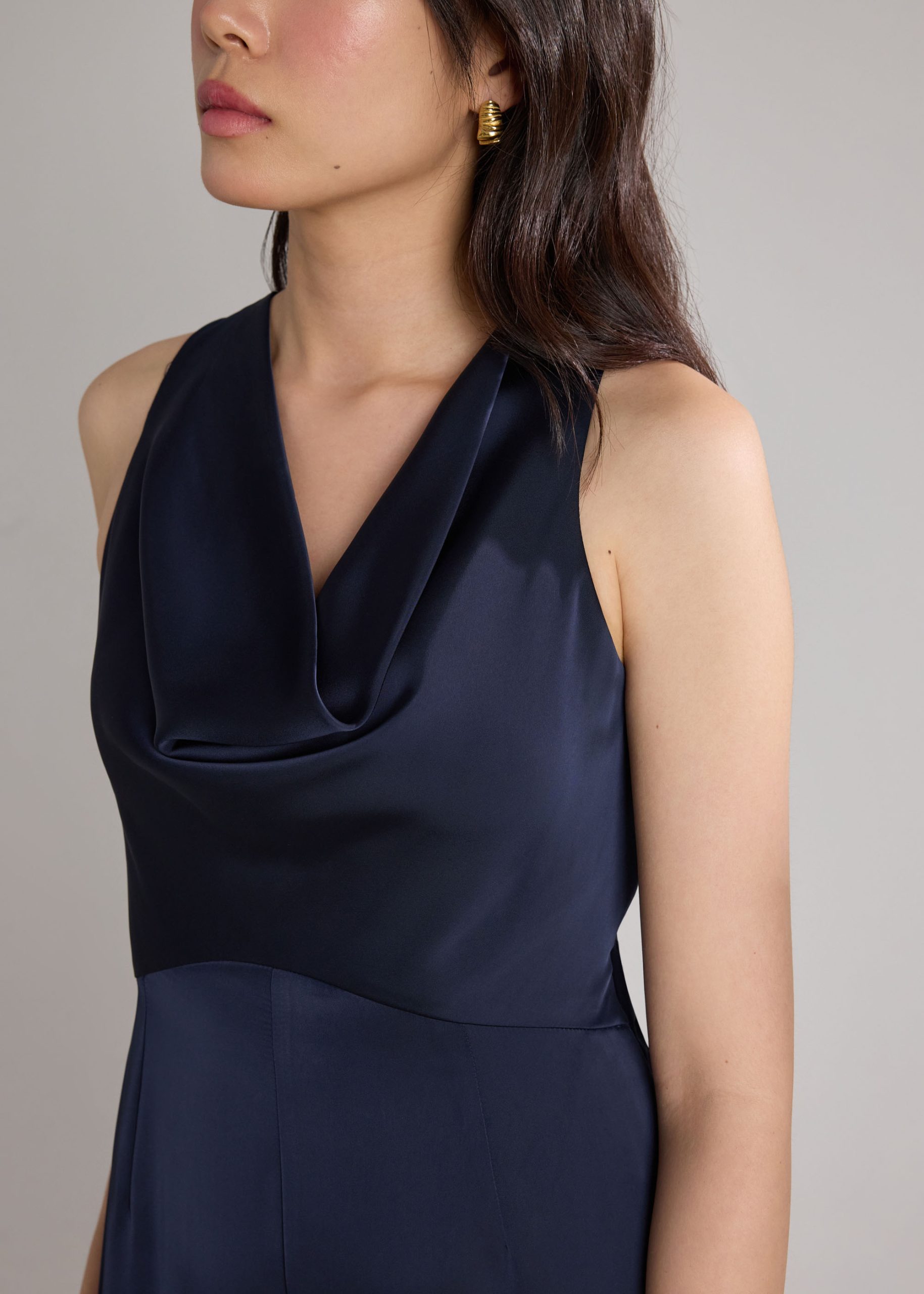 BraFree by LB Satin Cowl Neck Jumpsuit - Image 16