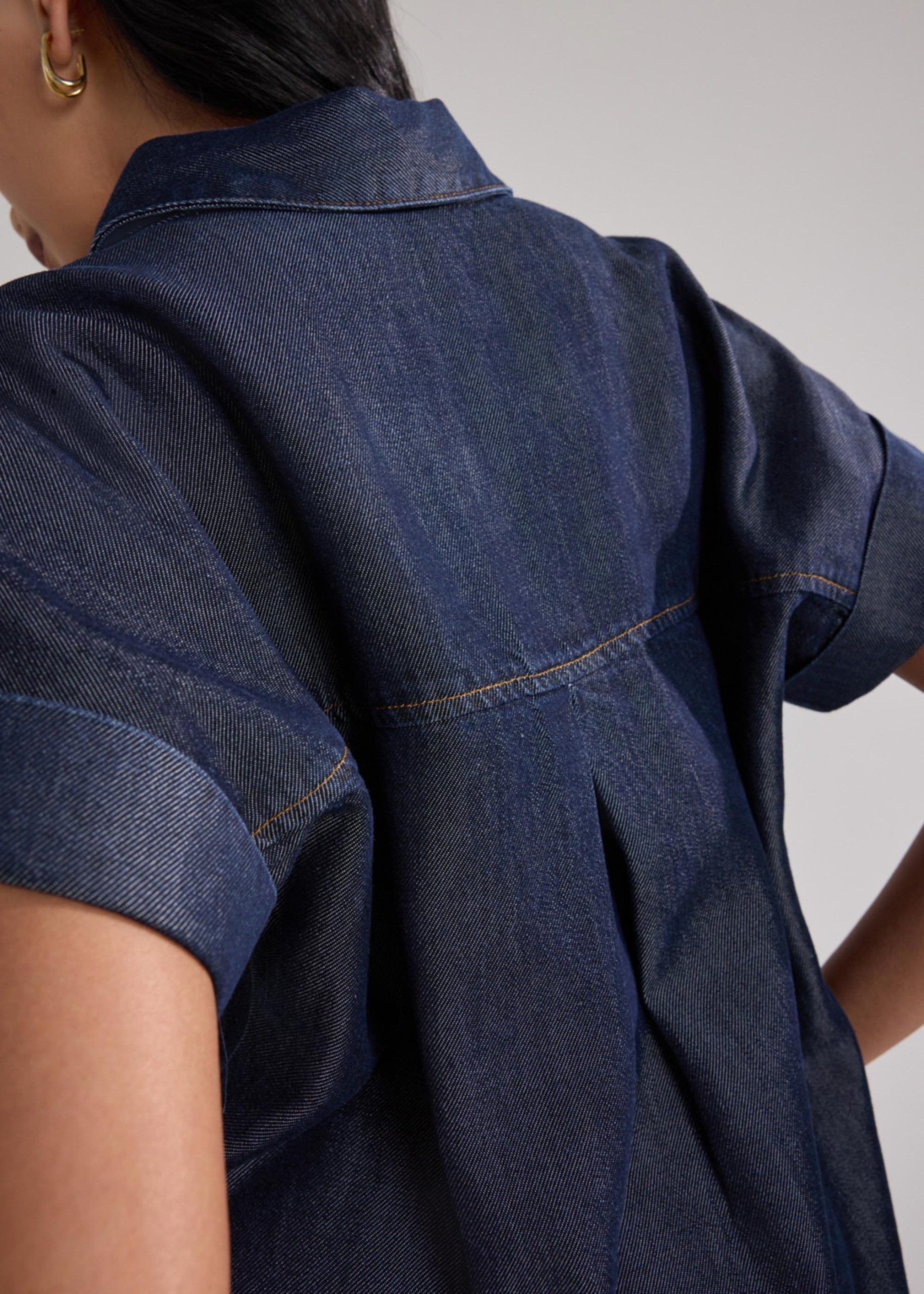 Winnie Lyocell Chambray Relaxed Shirt - Image 8