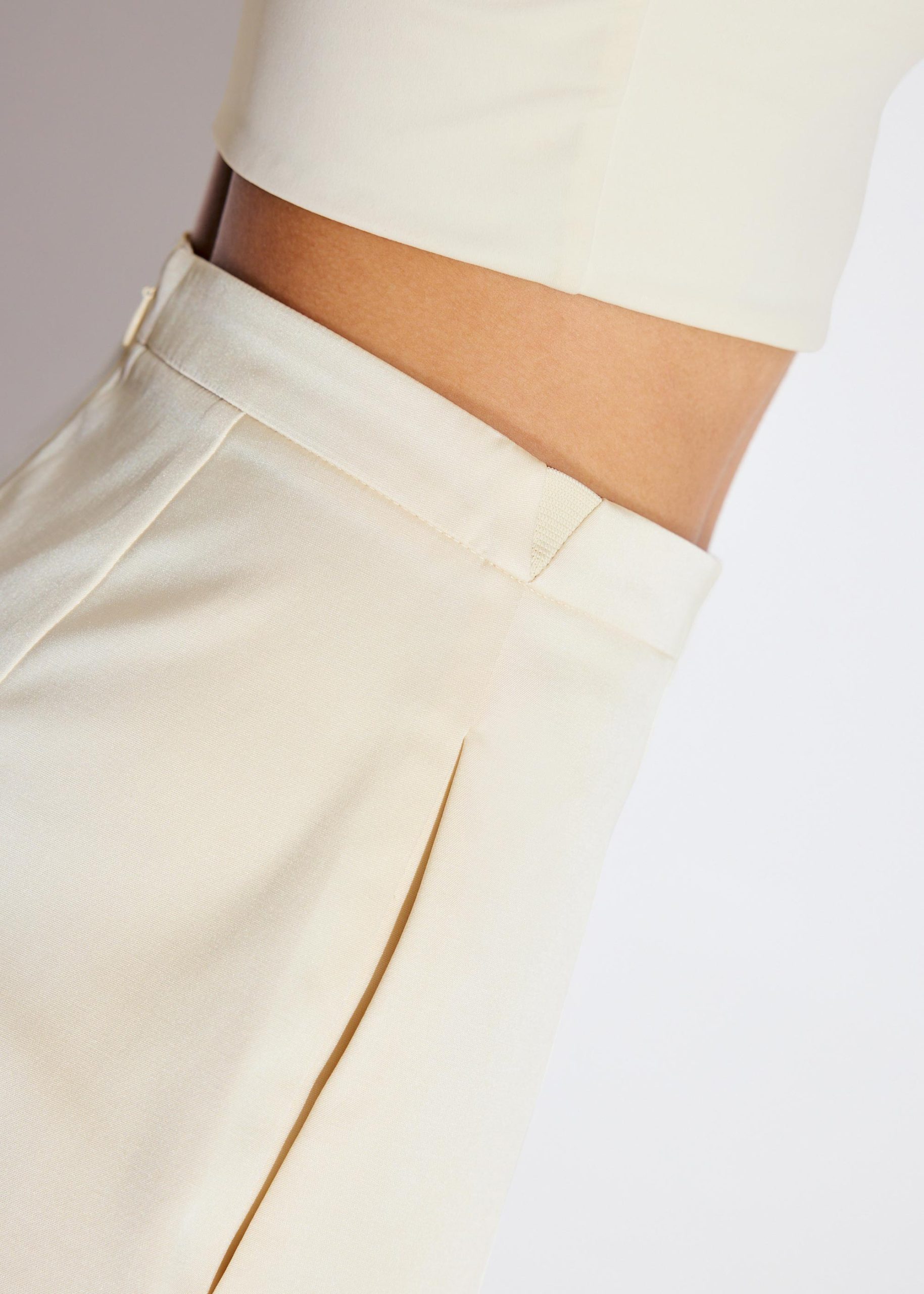 Taffeta High Waist A-Line Shorts - Image 15