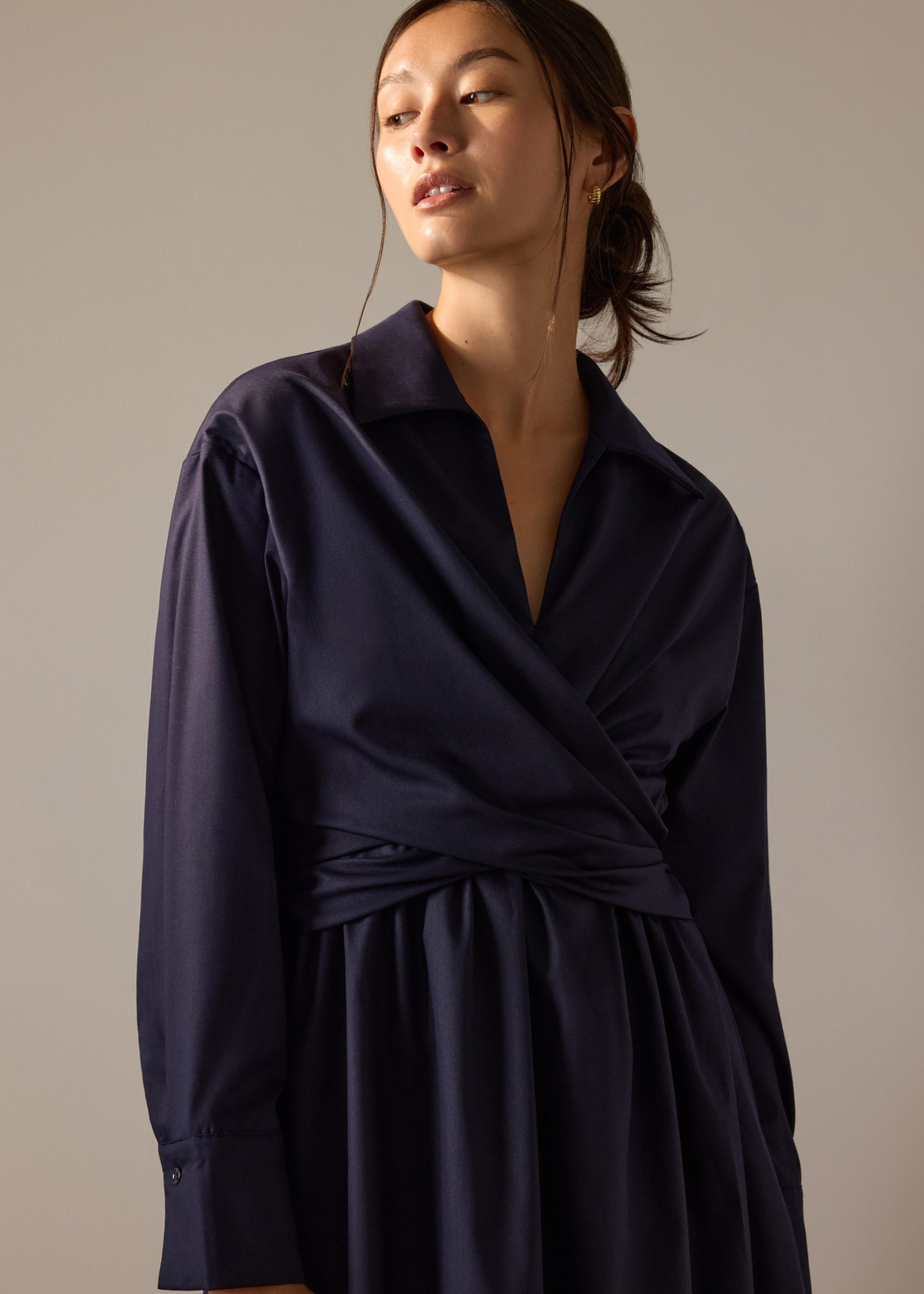 Rama RuchedReady® Poplin Fit & Flare Dress - Image 11
