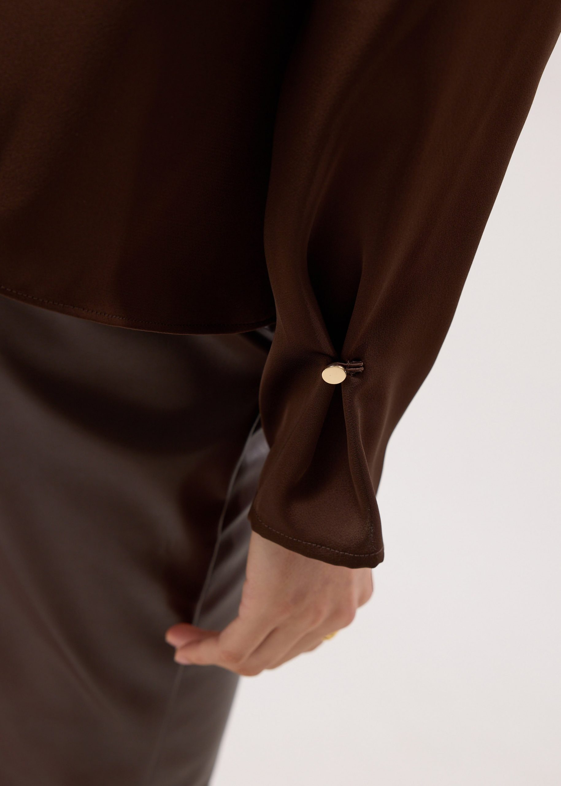 RuchedReady® Yejin Satin Sash Asymmetric Top - Image 11