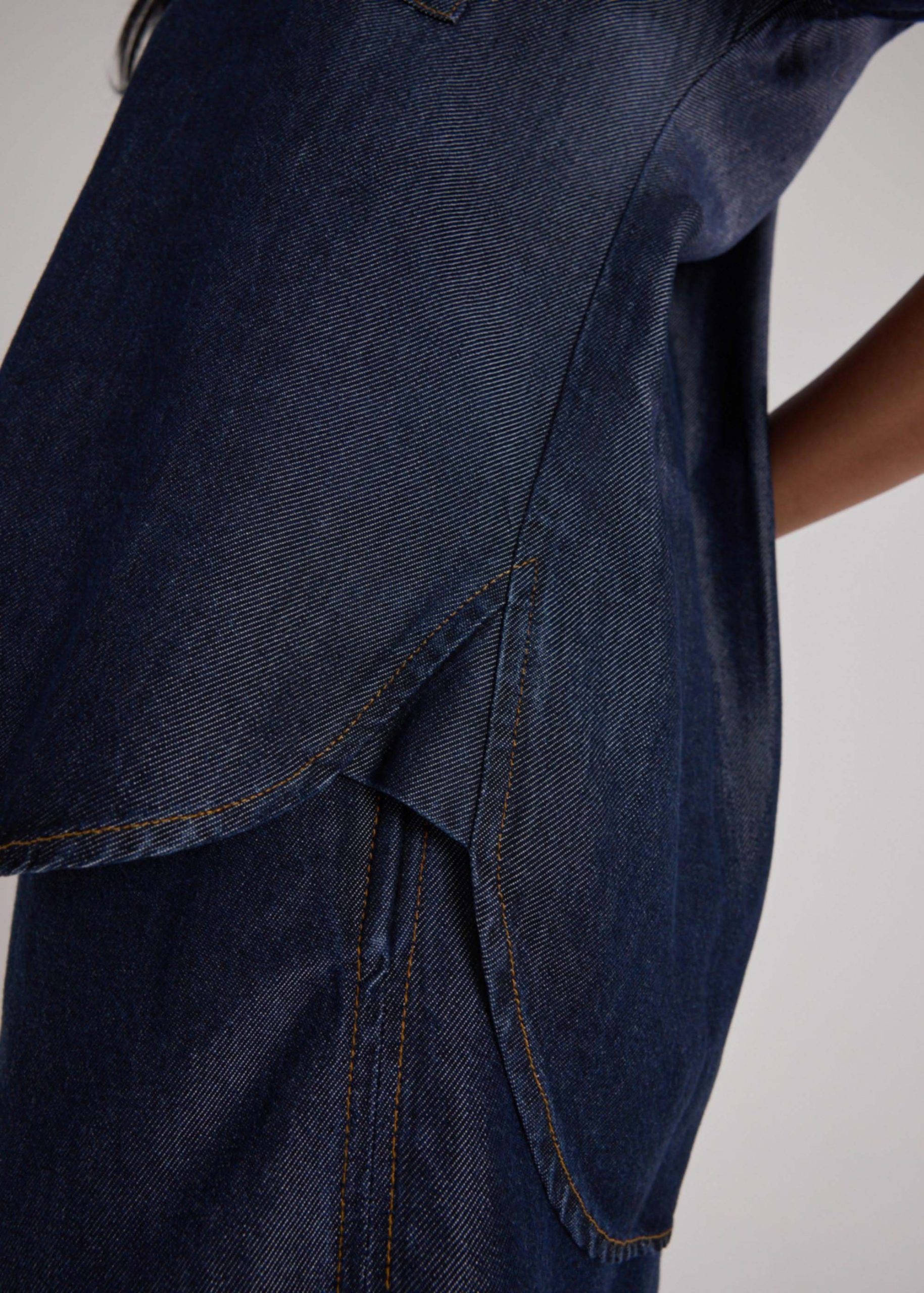 Winnie Lyocell Chambray Relaxed Shirt - Image 6