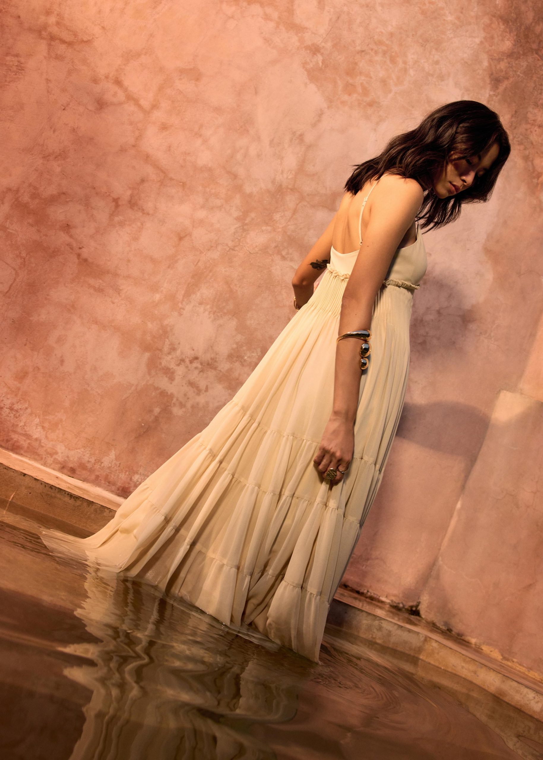 BraFree by LB Sheer Fit & Flare Floor Length Dress - Image 12