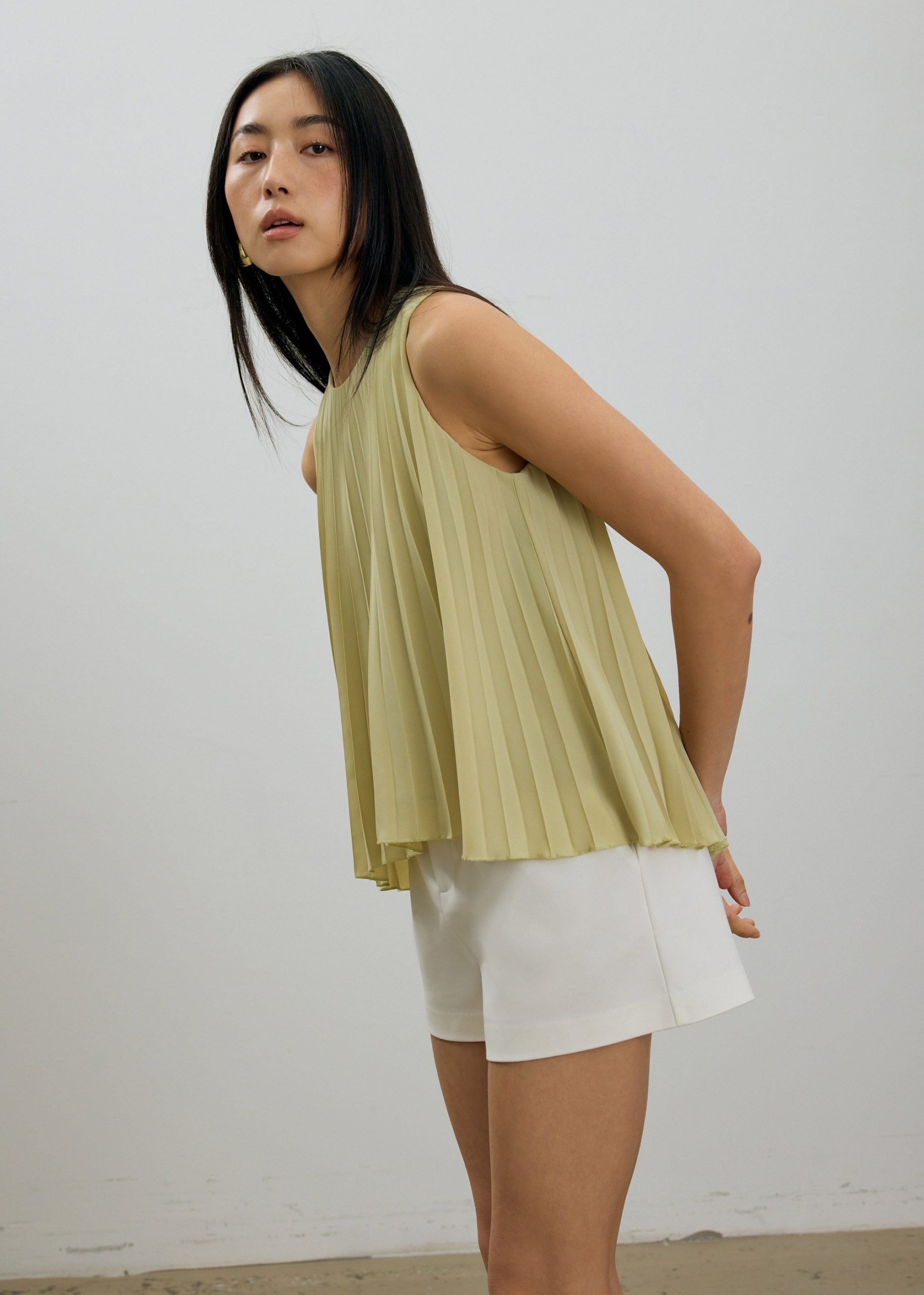 Wei Sunray Pleated Trapeze Shell Top - Image 24