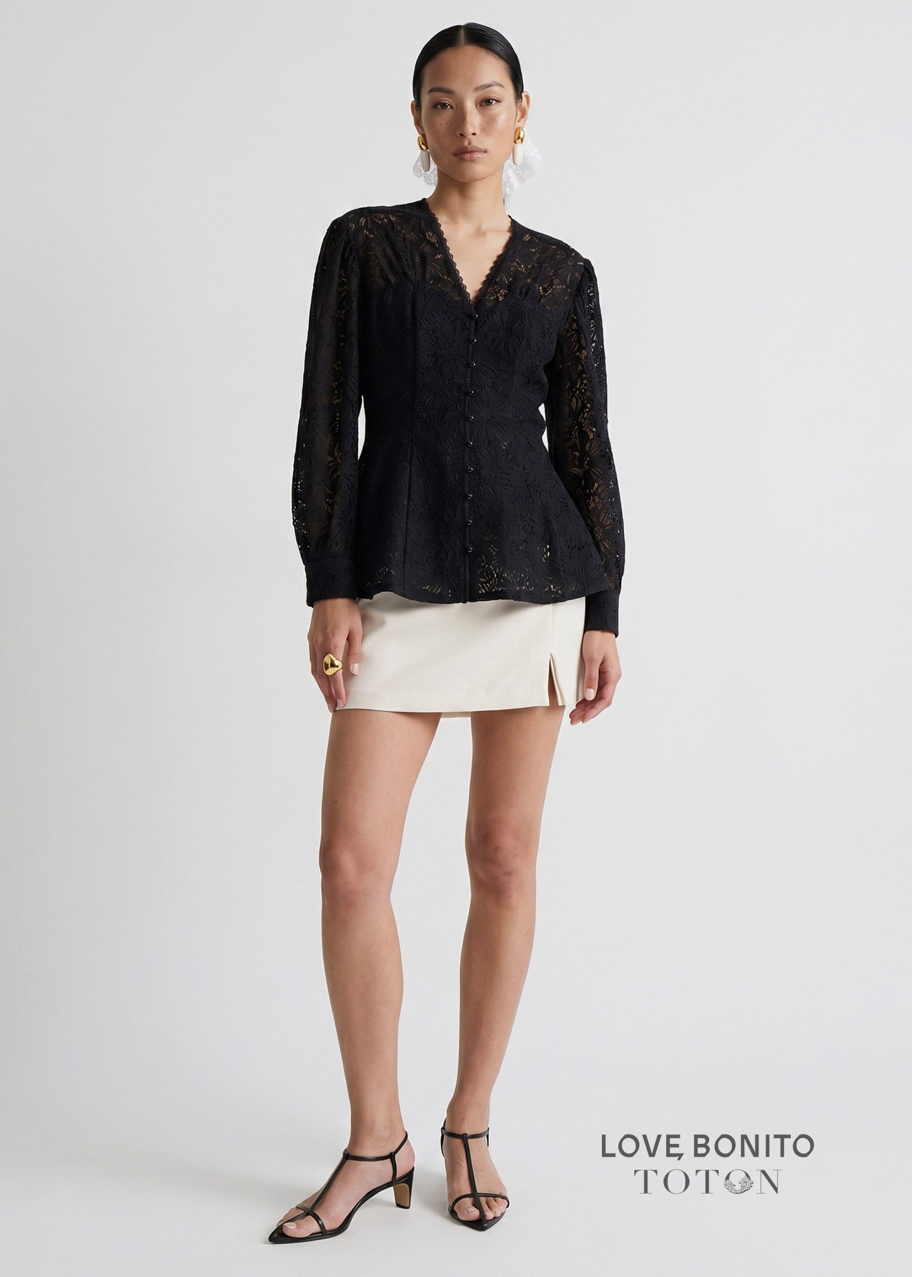 Love, Bonito x TOTON RuchedReady® Lace Kebaya Top
