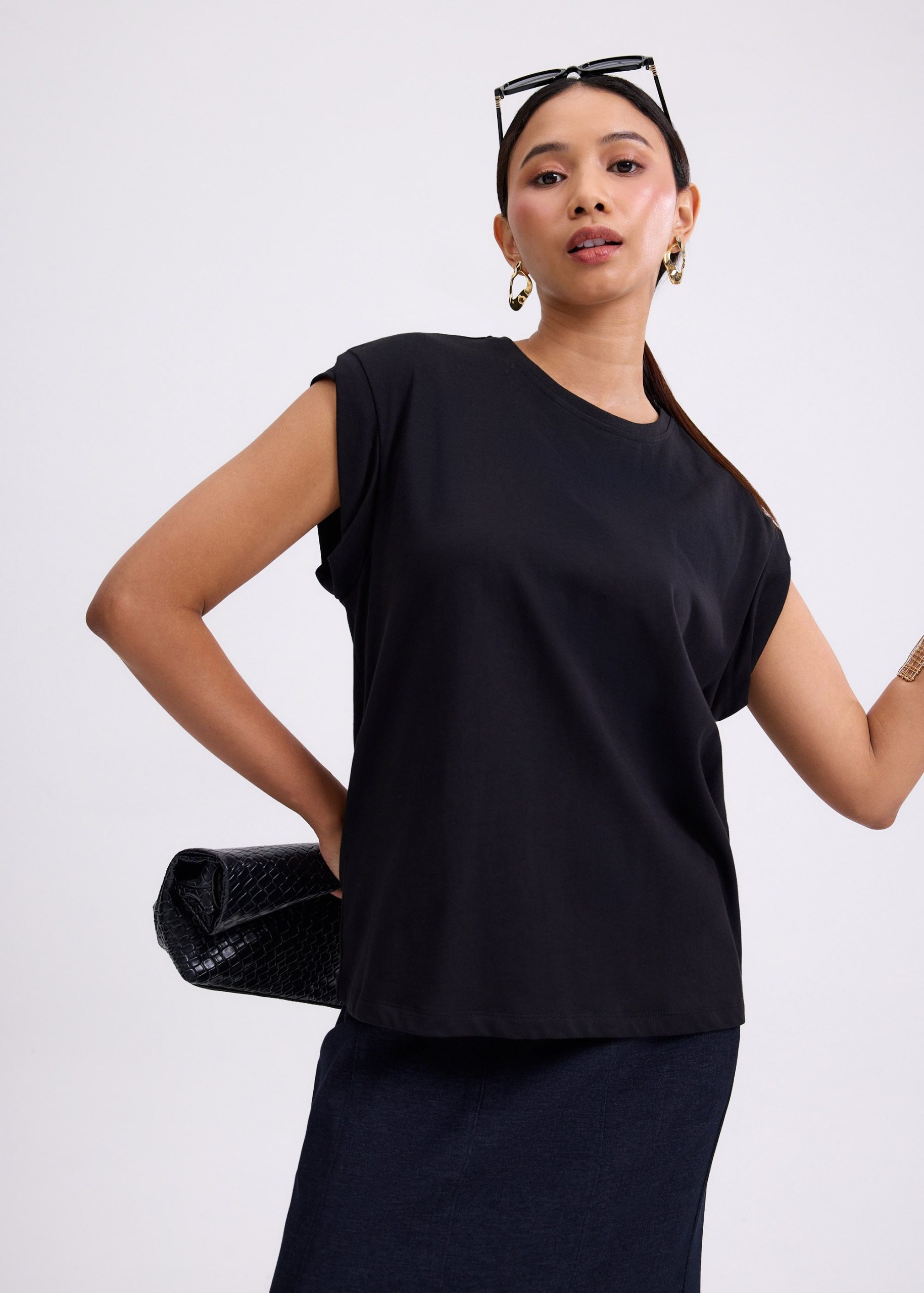 Gia Relaxed Jersey Muscle Tee - Image 3