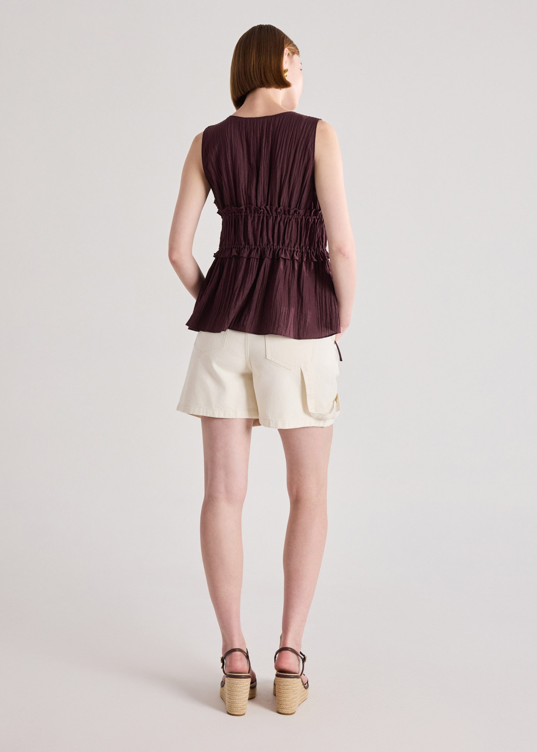 Lyocell Ribbon Tie Top - Image 9