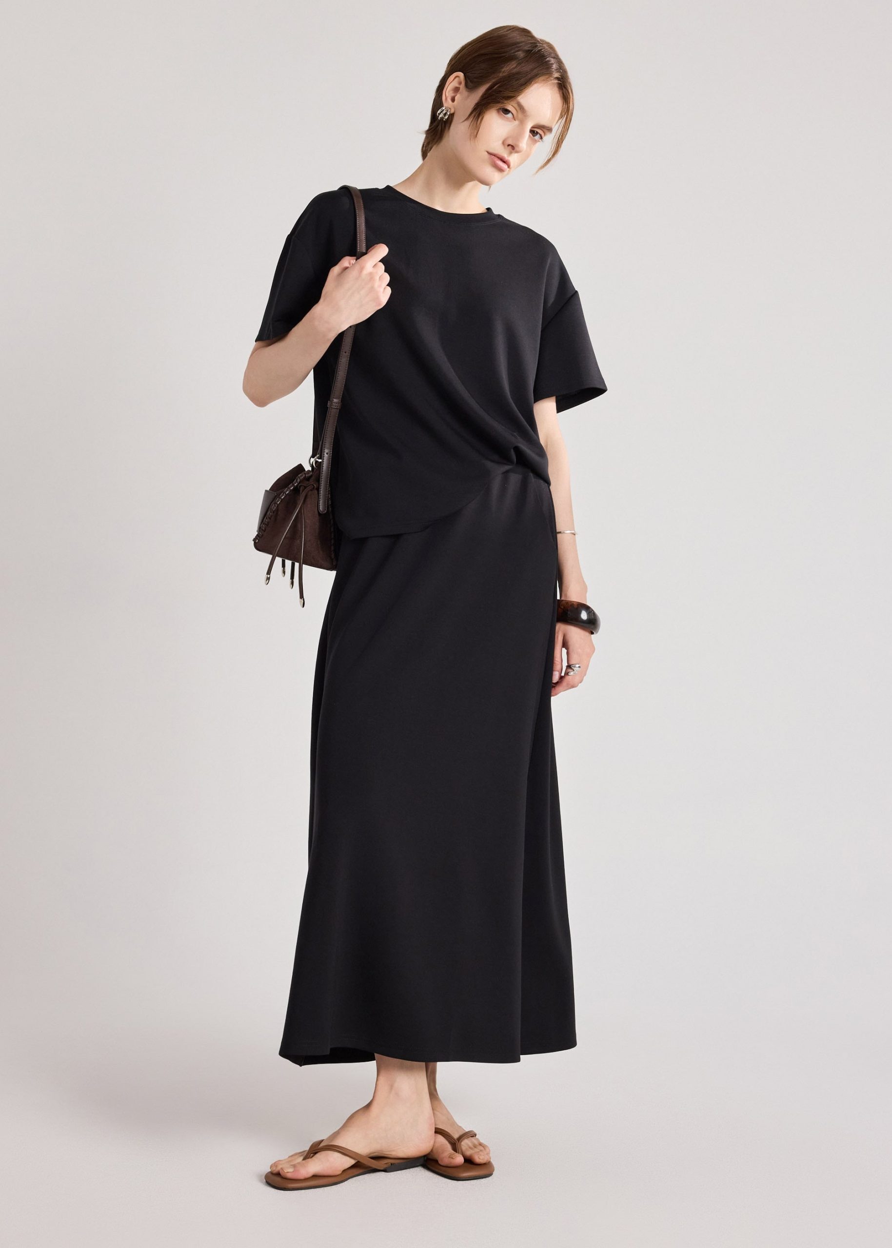 Neoprene A-line Skirt - Image 9