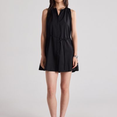 Poplin Ruched Dress