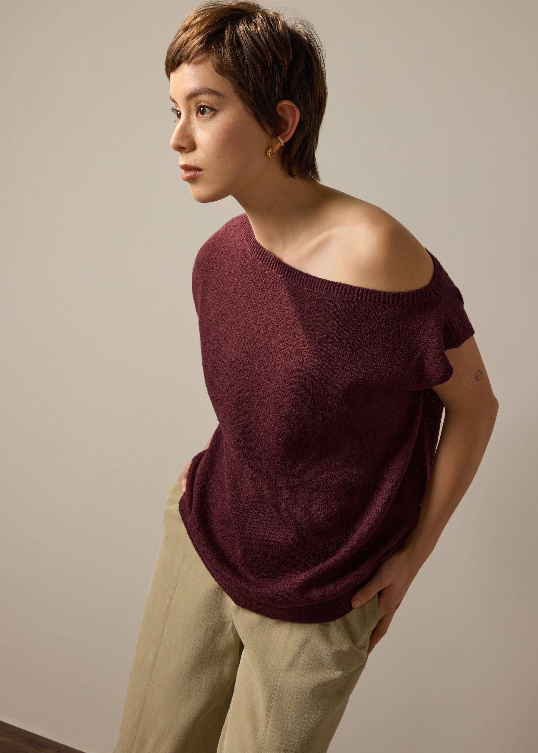 Knit Relaxed Long Top - Image 16