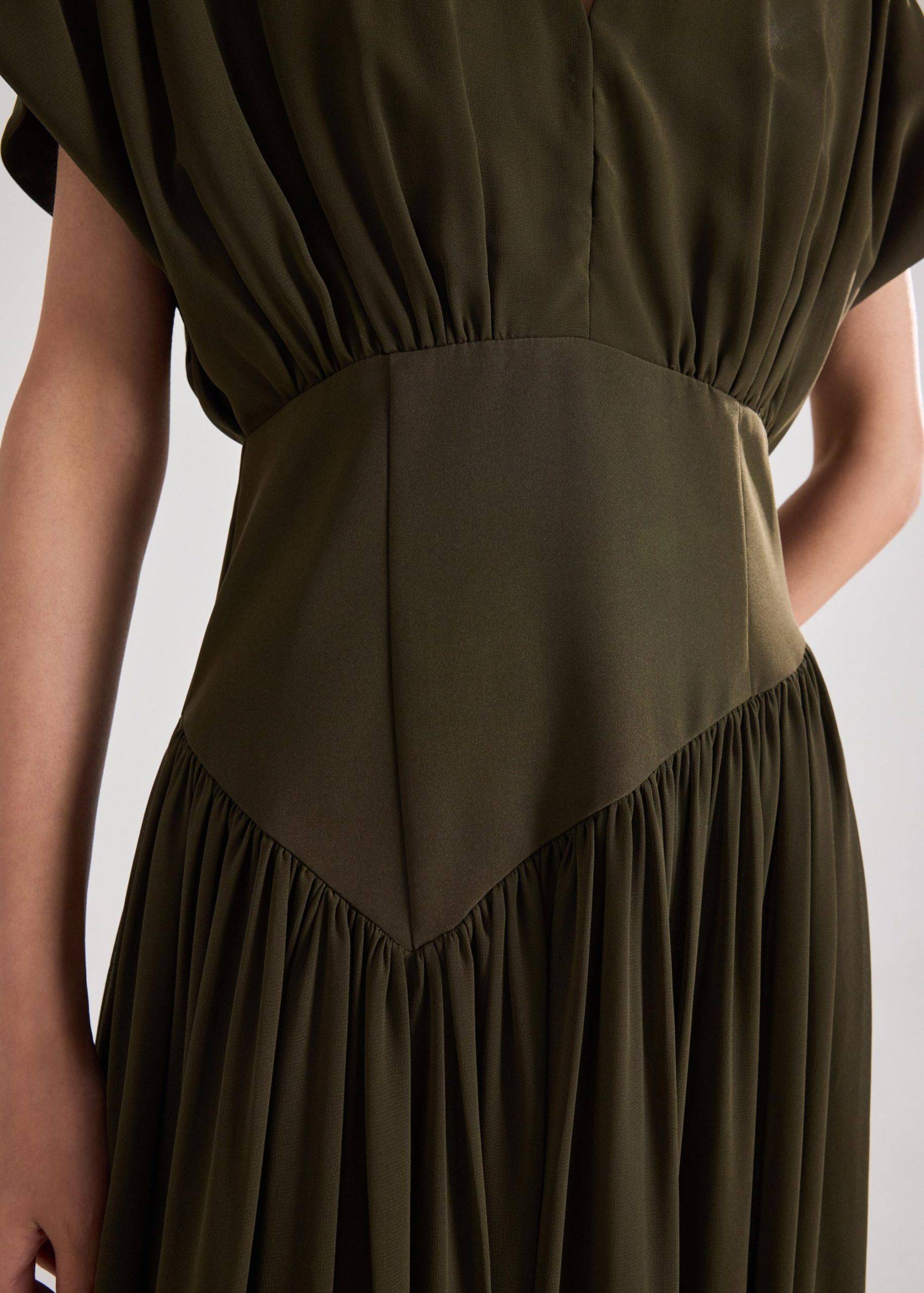 Chiffon Pleated Dress - Image 6