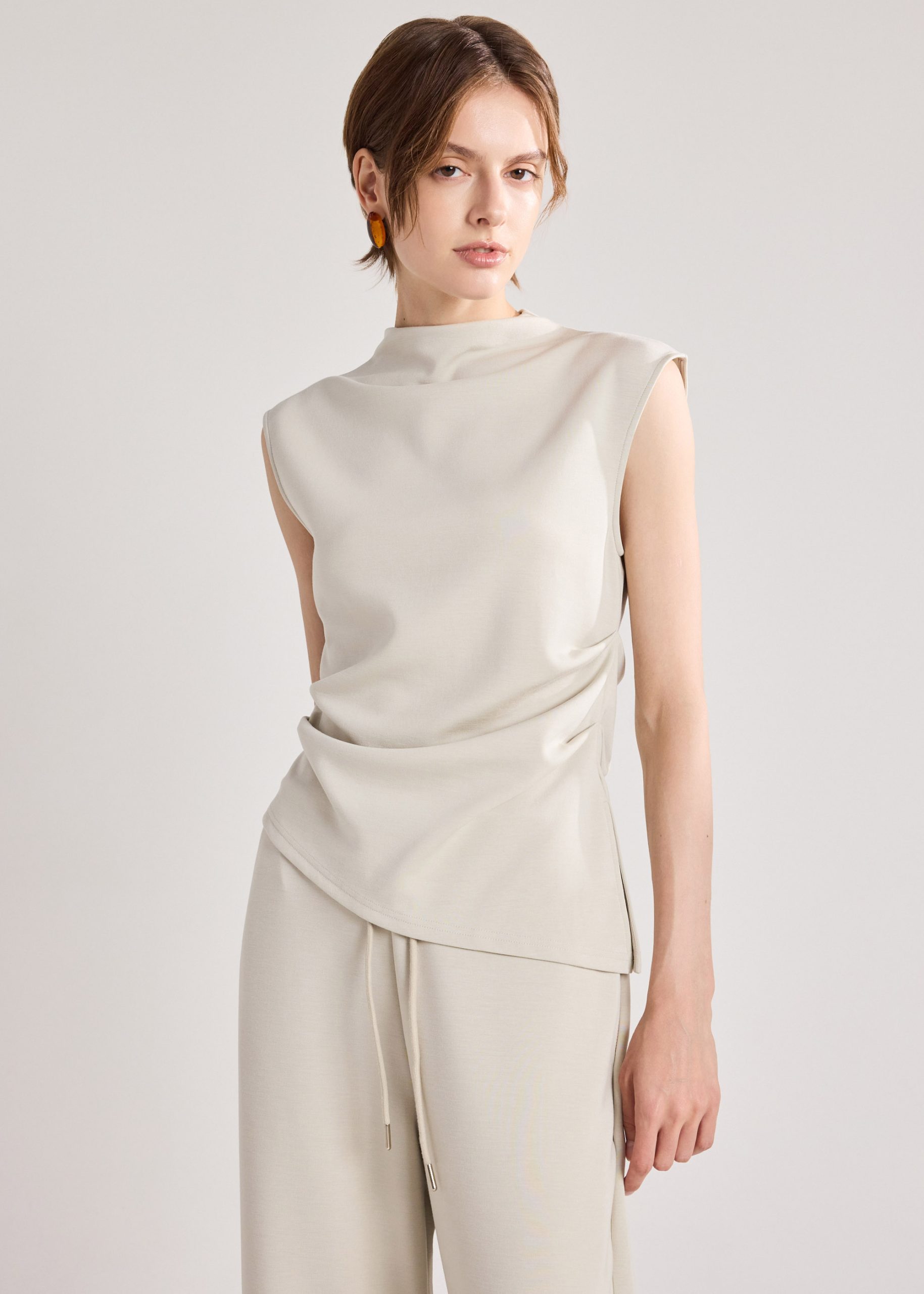 Neoprene Mock Neck Top - Image 10