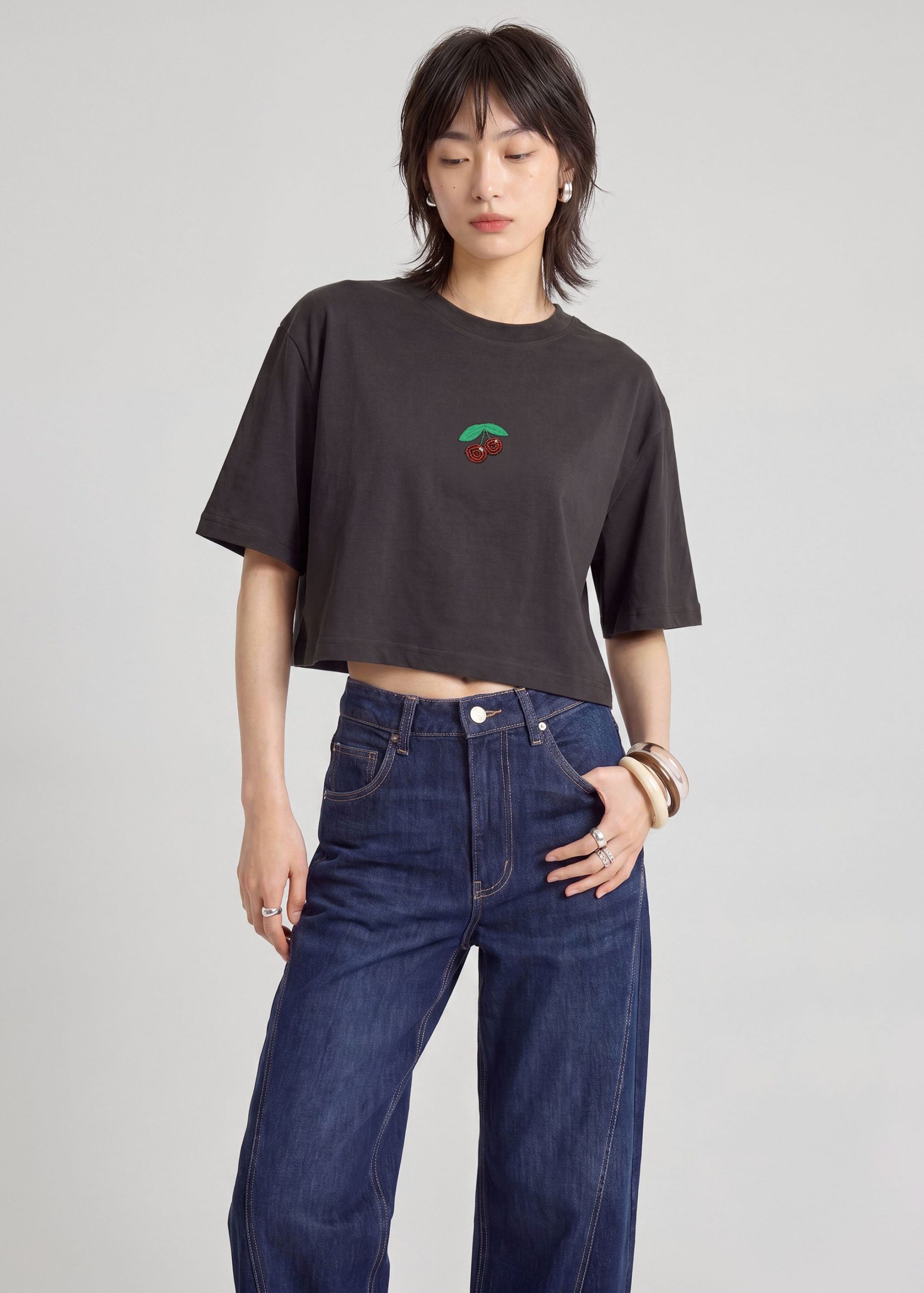 Cotton Embellished Tee