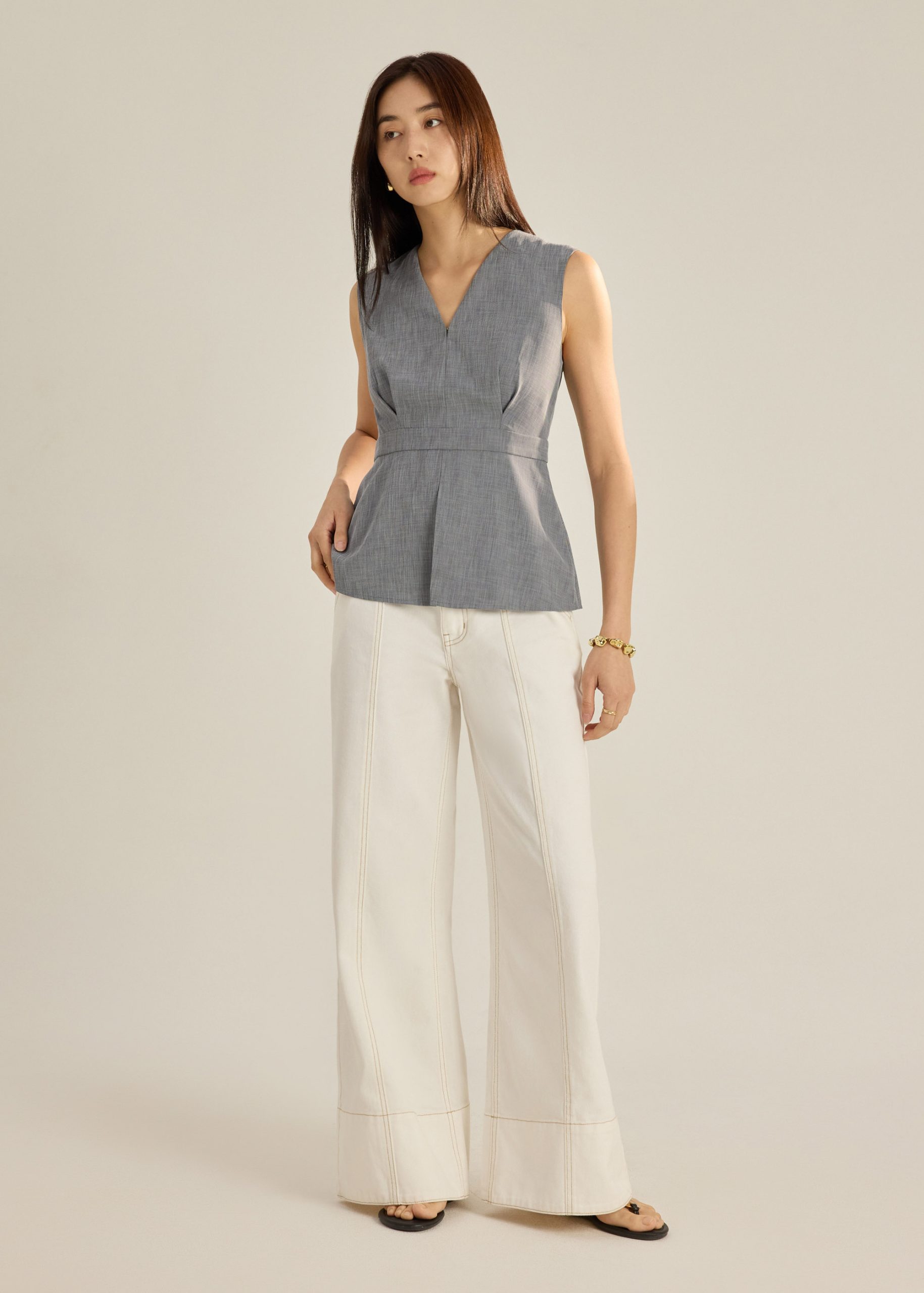Alicia Melange Peplum Top - Image 18