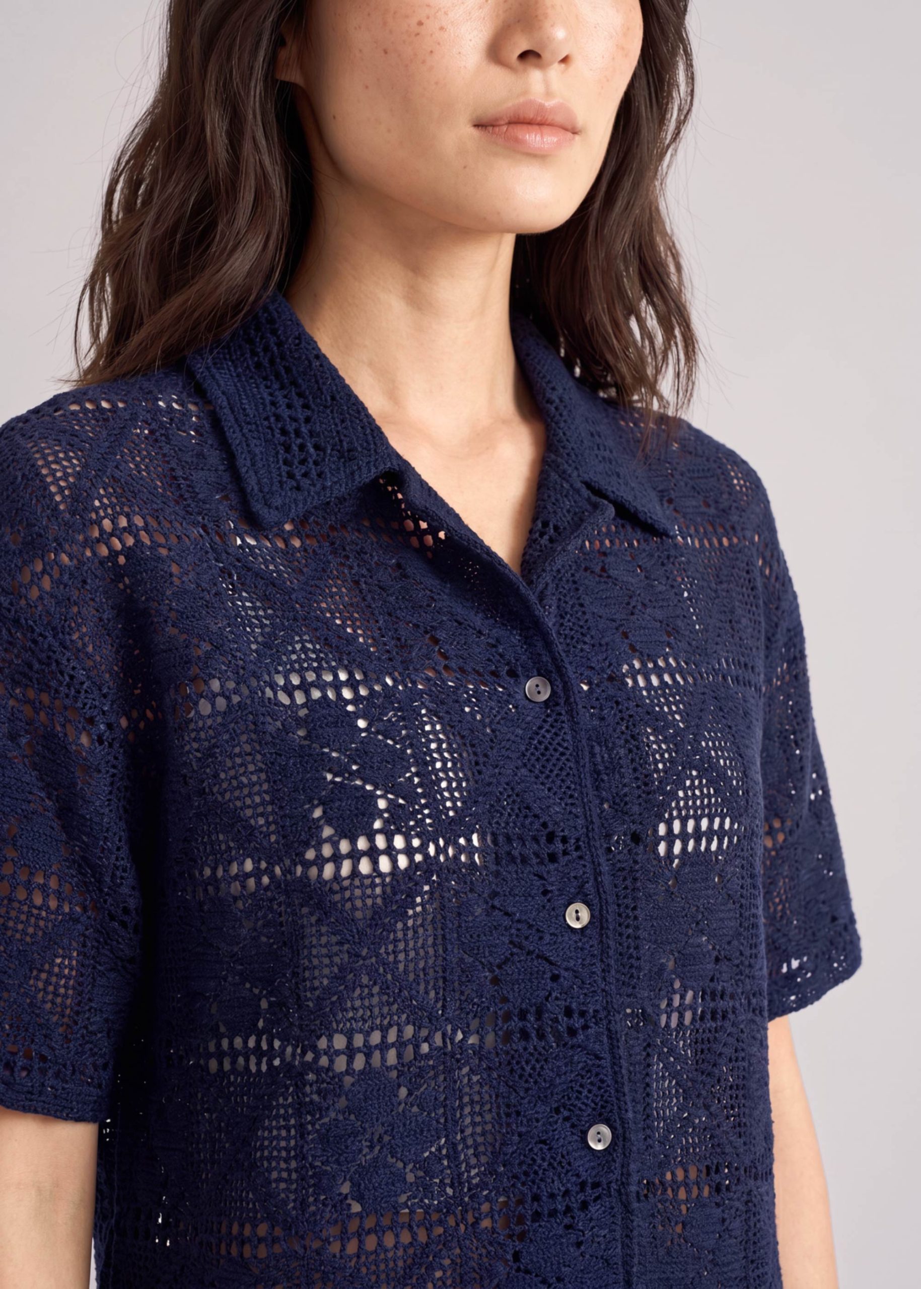 Crochet Relaxed Shirt - Image 7