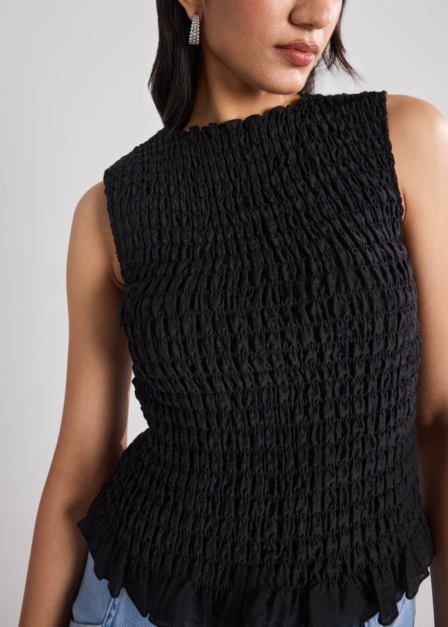 Lyocell Smocked Top - Image 4
